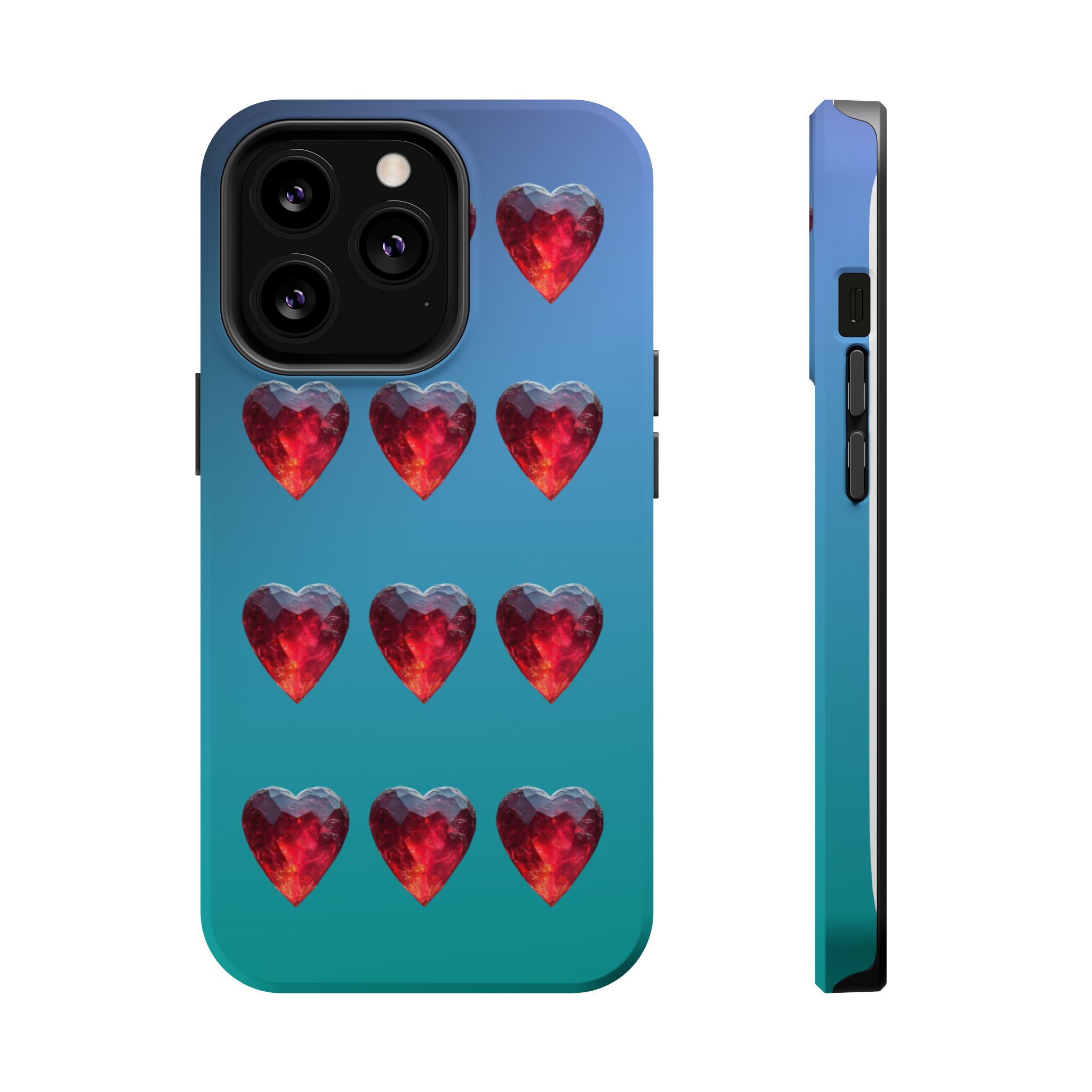 Scarlet Love – Ruby Heart Gems Love iPhone Case - Image 15