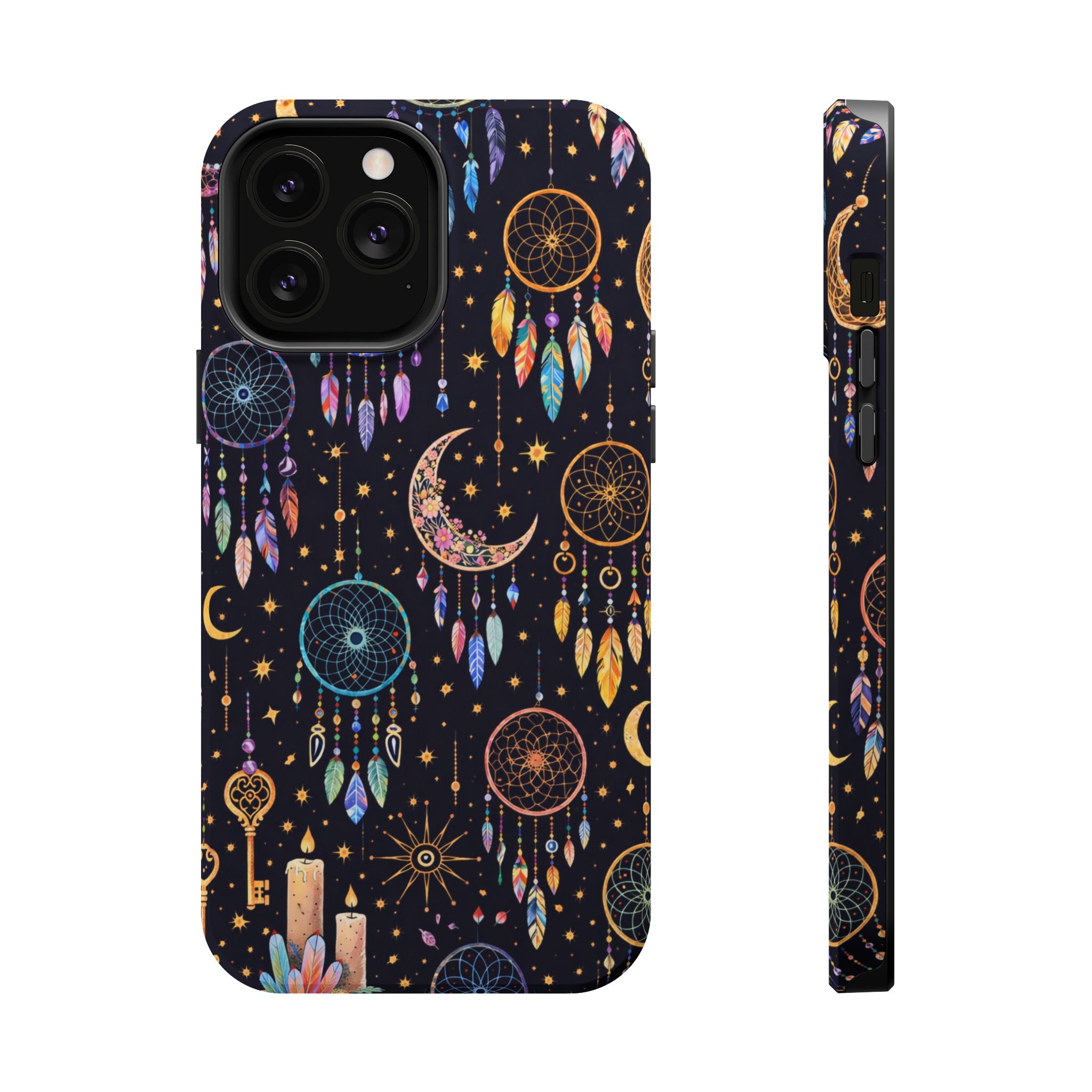 Celestial Dreams – Lunar Dream Catcher Magic iPhone Case - Image 17