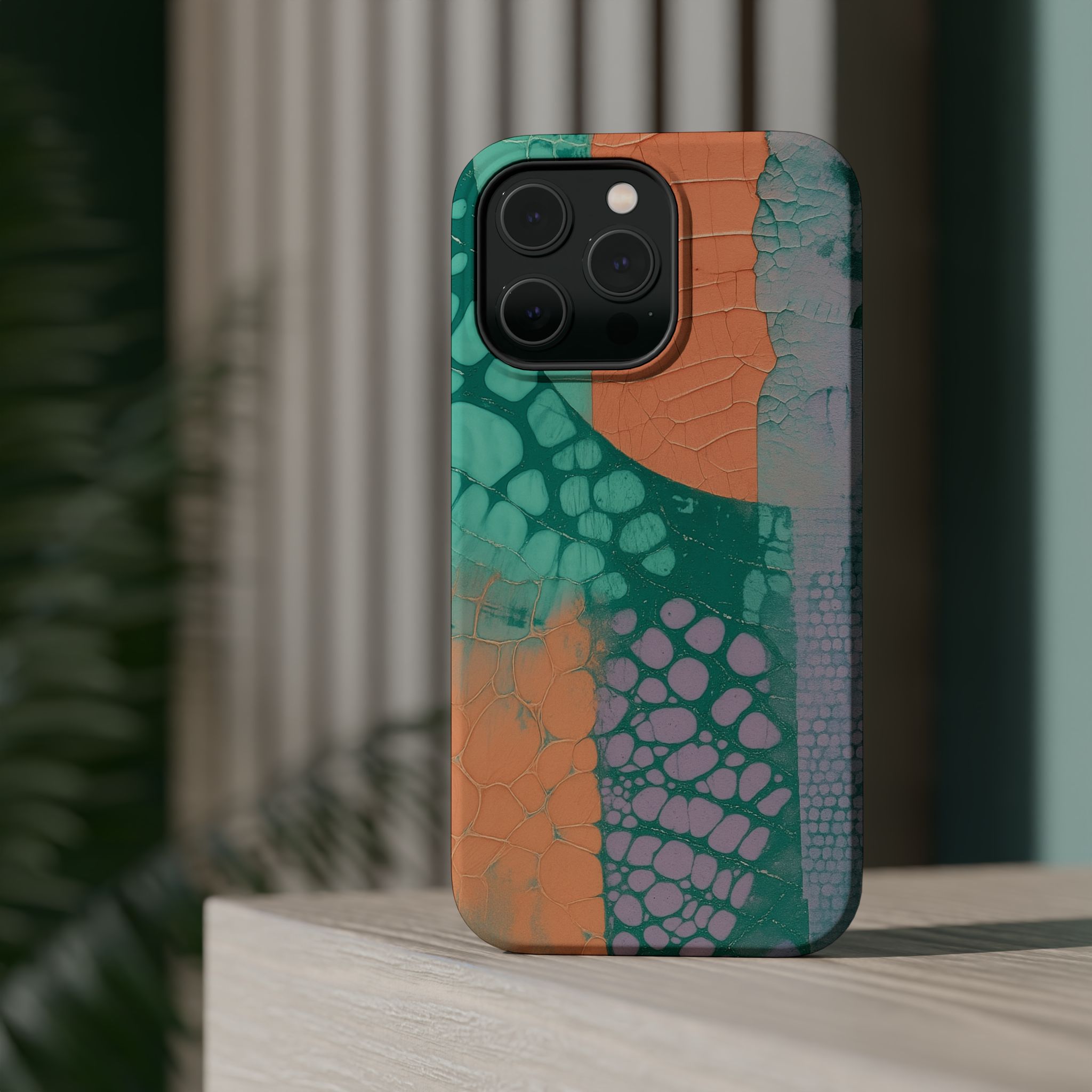 Serpentina Chic – Teal Coral Snake Skin iPhone Case - Image 33