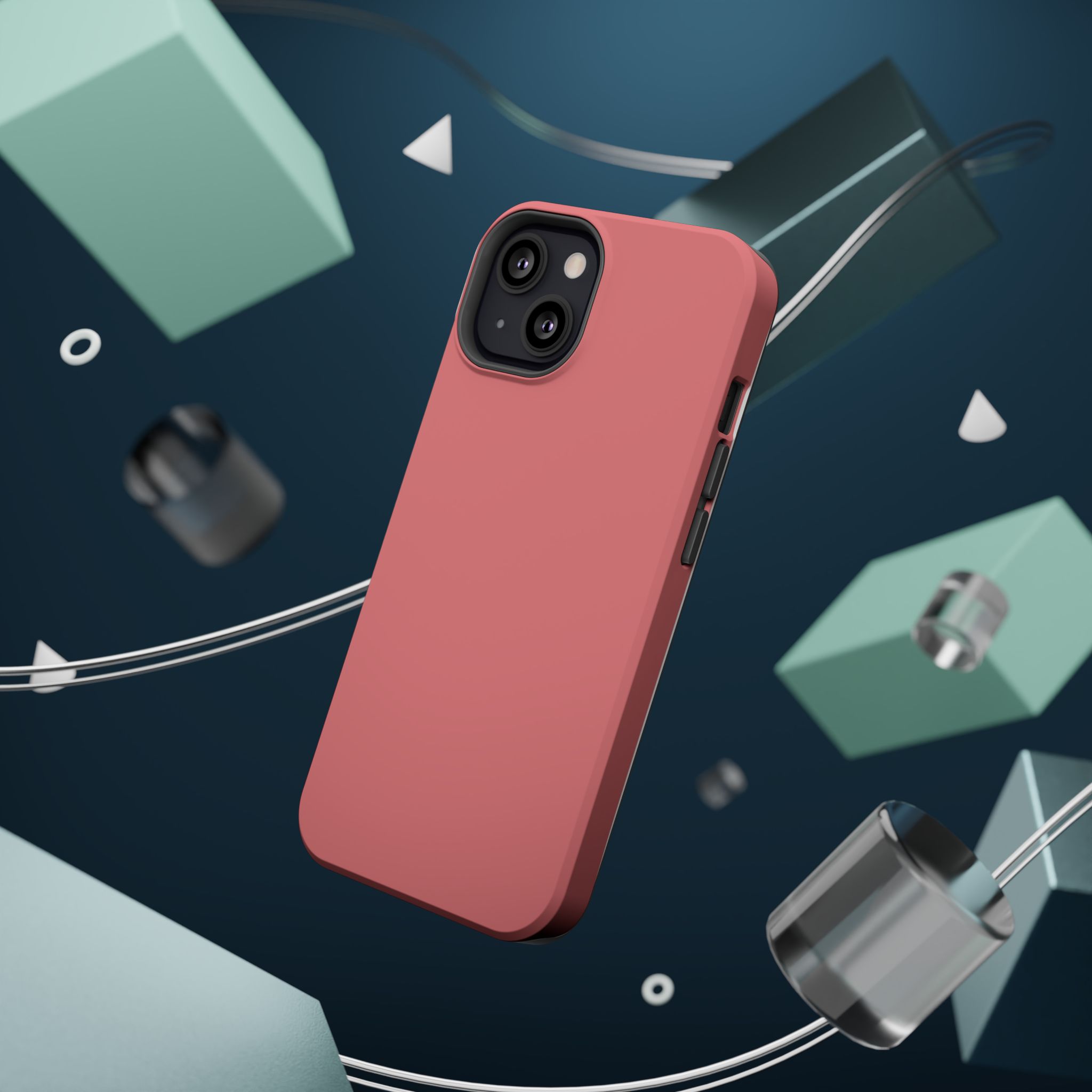 Rosewood Red – Soft Rose Red iPhone Case - Image 40