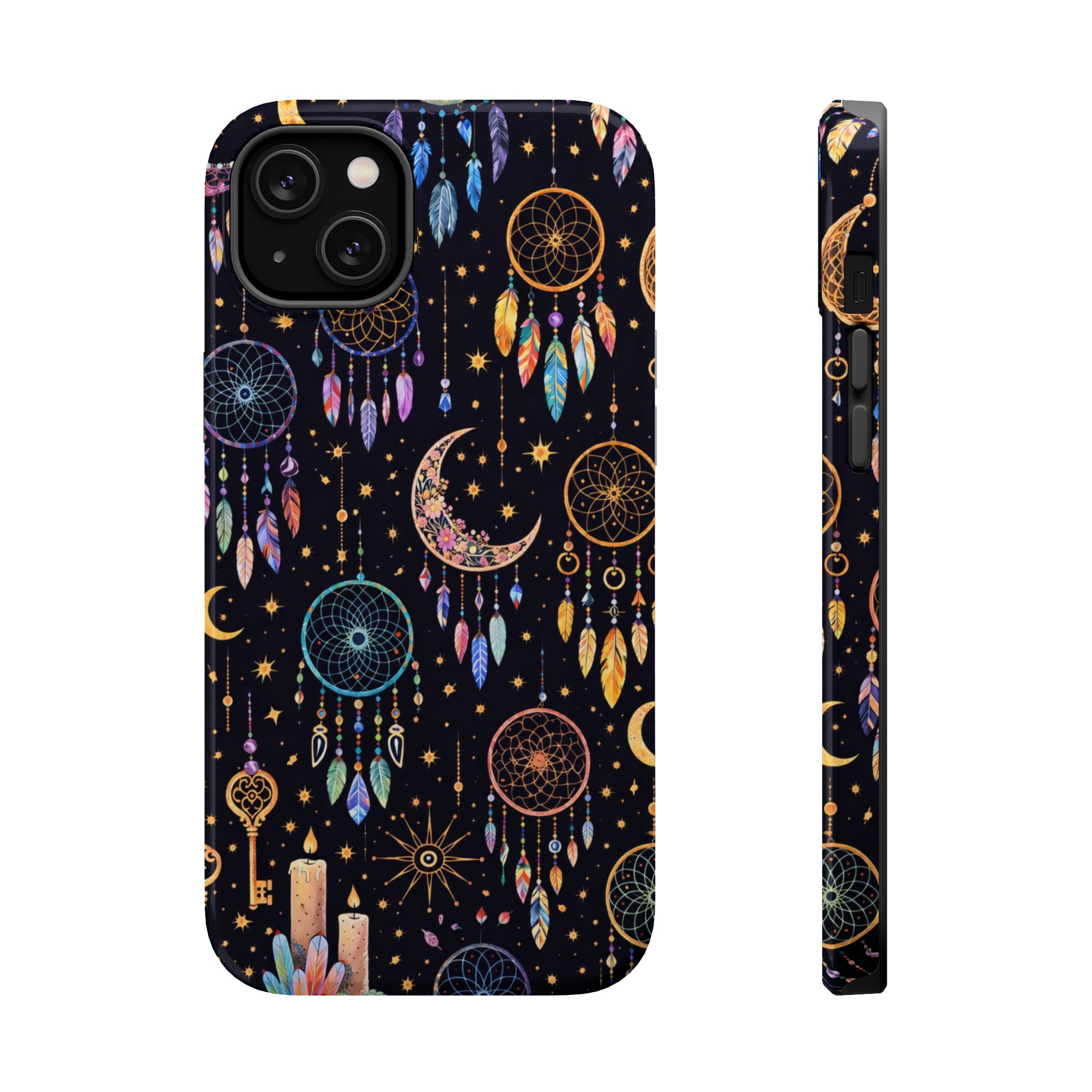 Celestial Dreams – Lunar Dream Catcher Magic iPhone Case - Image 6