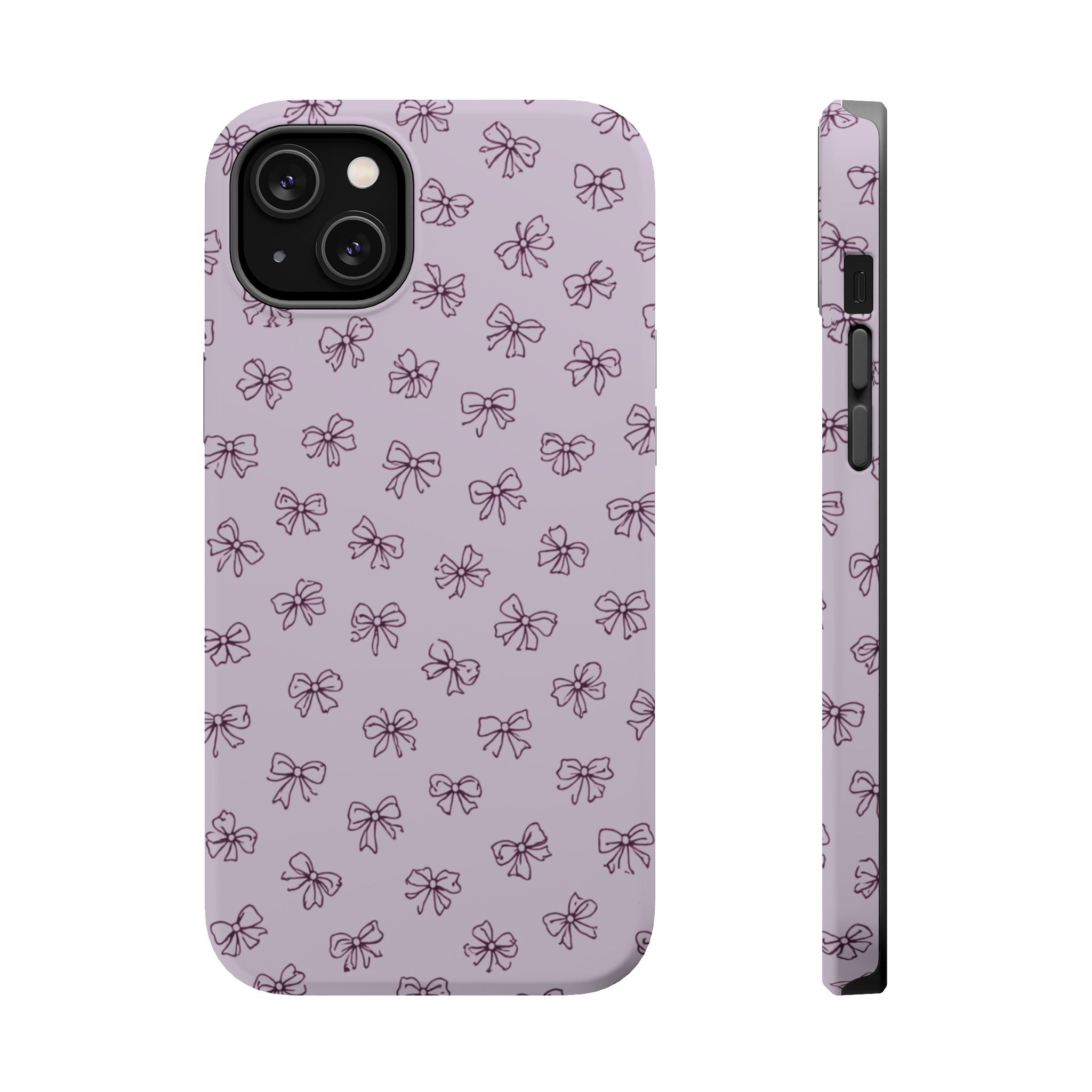 Lilac Bows – Soft Purple Ribbon Pattern iPhone Case - Image 7
