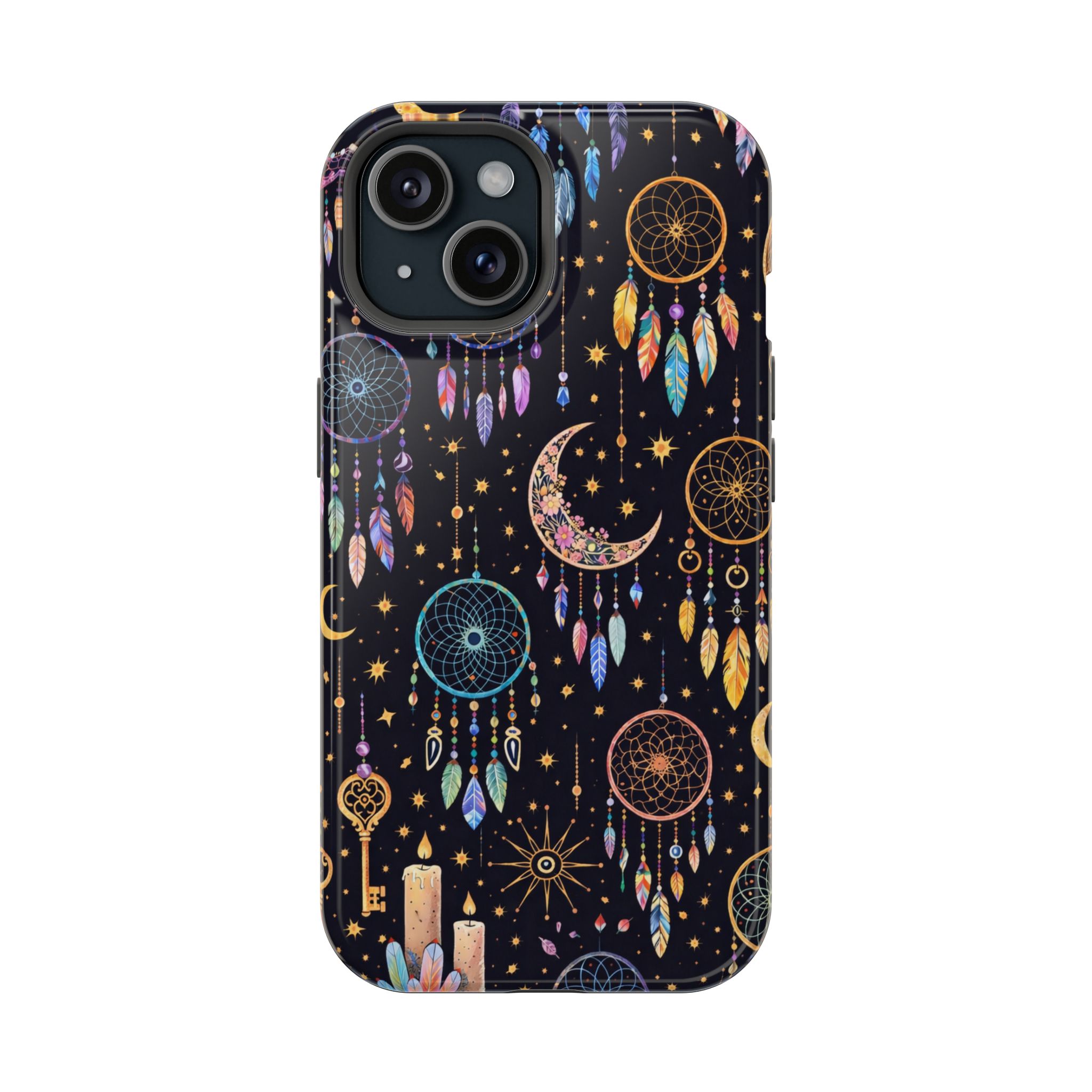Celestial Dreams – Lunar Dream Catcher Magic iPhone Case - Image 18
