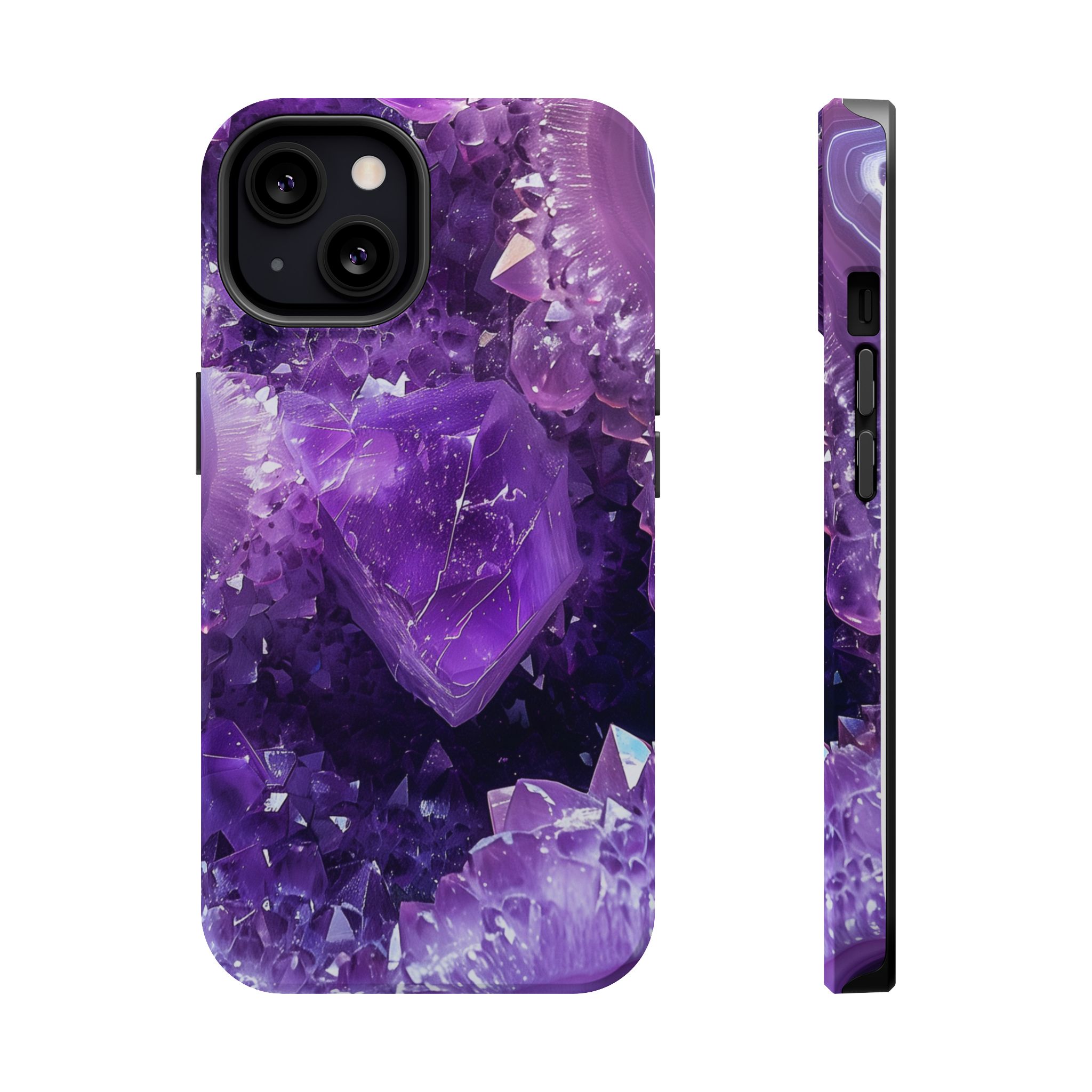 Violet Vice – Amethyst Geode Crystal iPhone Case - Image 11