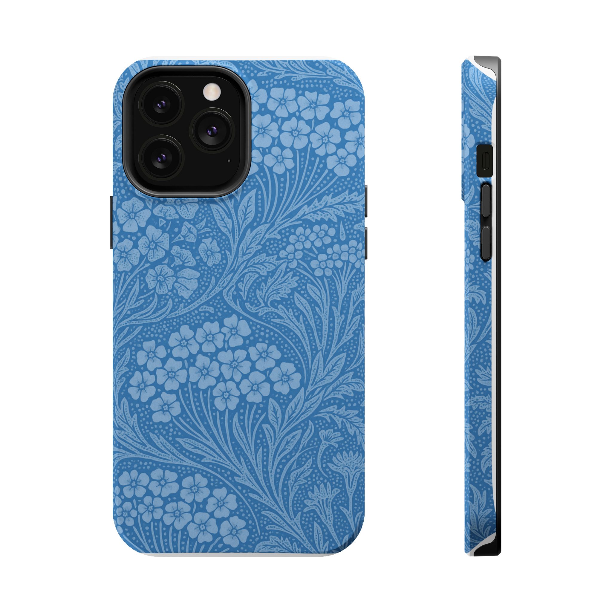 Blue Meadow – Soft Sky Floral Pattern iPhone Case - Image 17