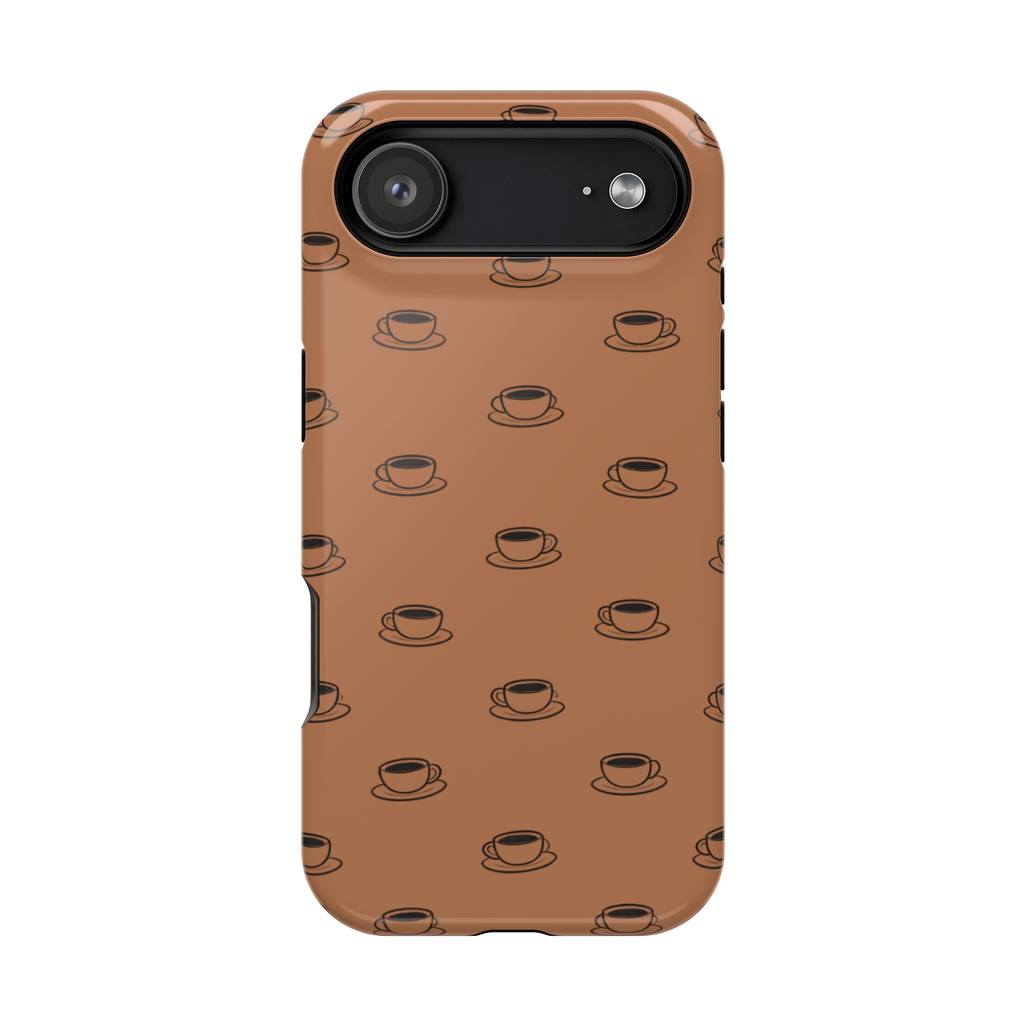 Espresso Cups – Minimal Coffee Pattern iPhone Case - Image 35