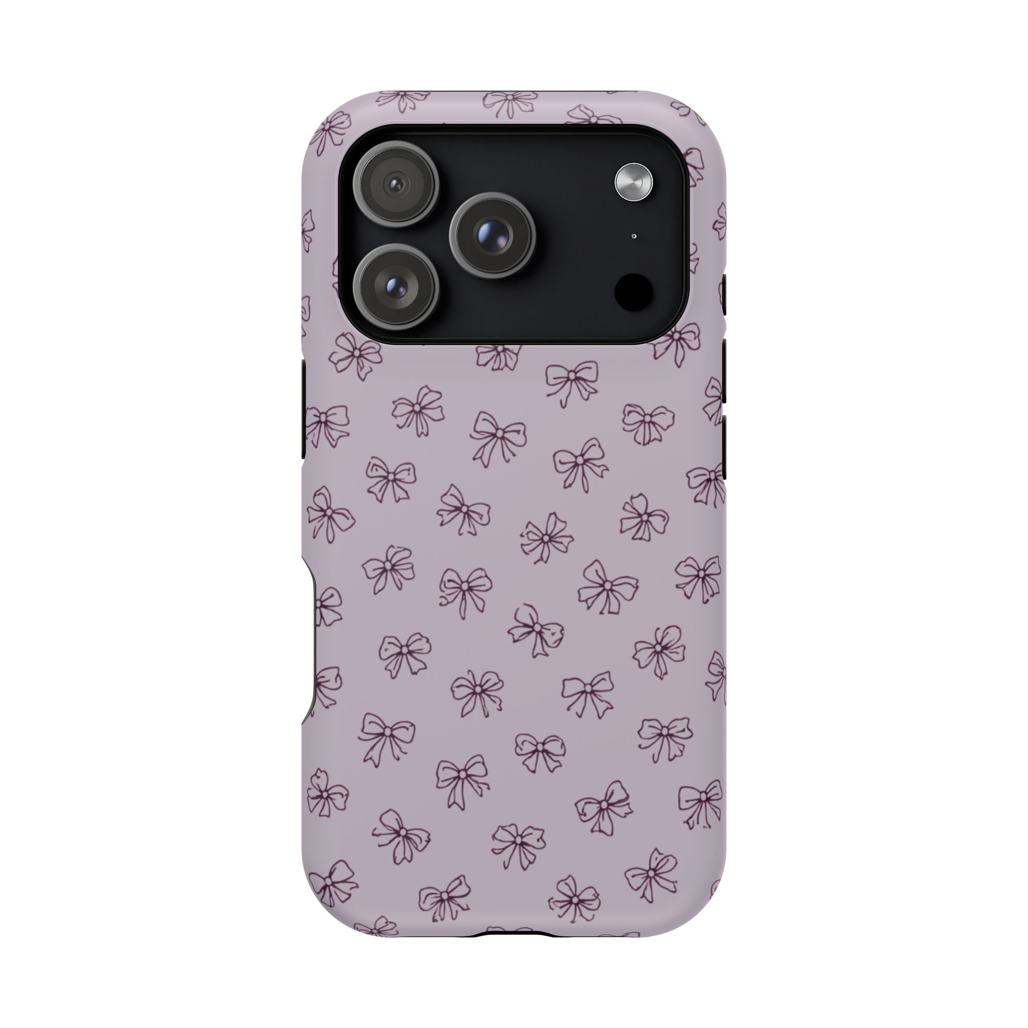 Lilac Bows – Soft Purple Ribbon Pattern iPhone Case - Image 38