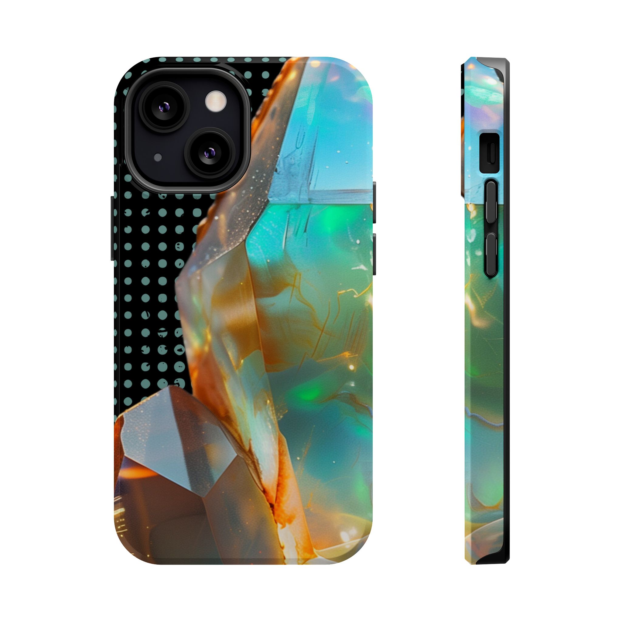 Prism Aura – Opal Iridescent Crystal Glow iPhone Case - Image 12