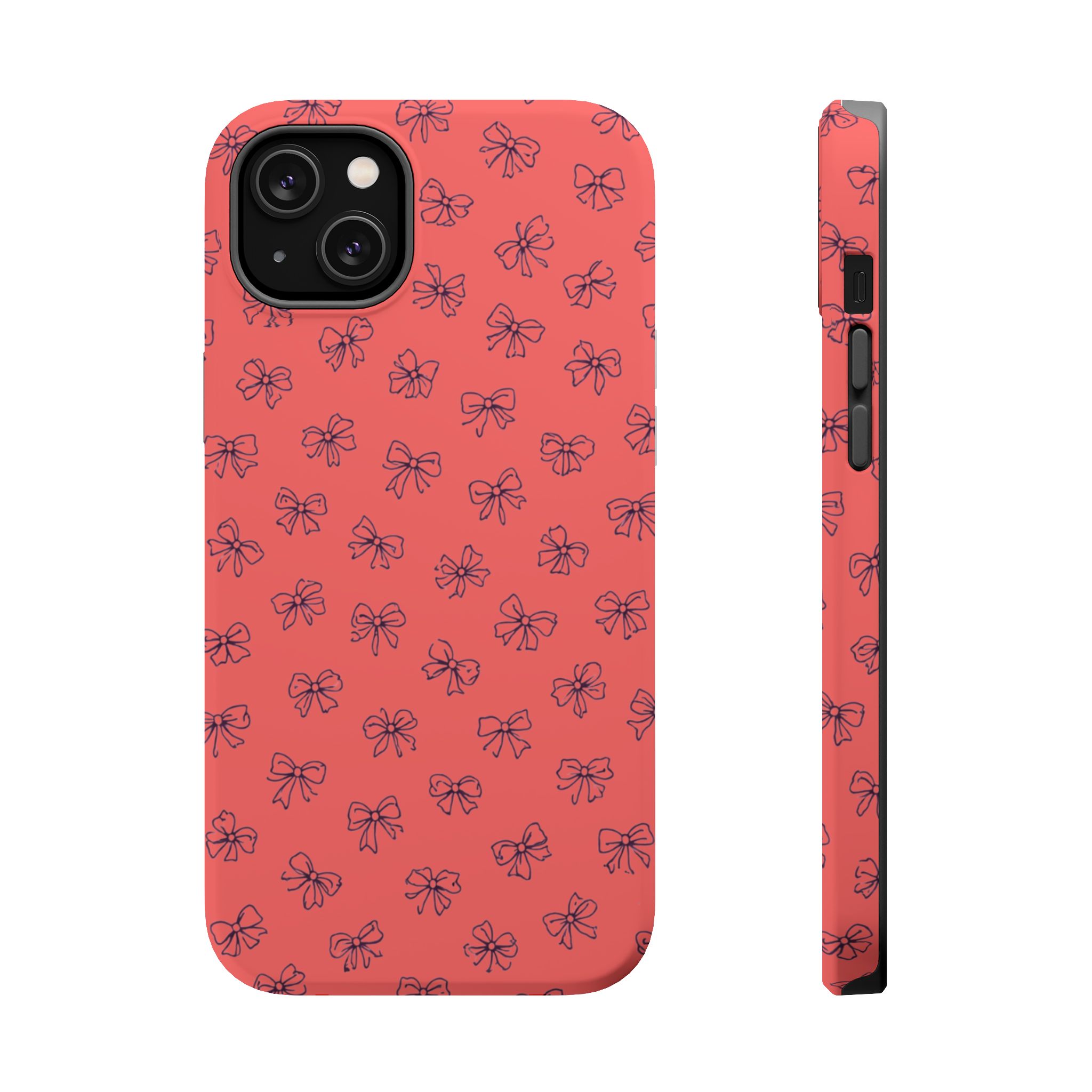Coral Bows – Coral Bow iPhone Case - Image 7