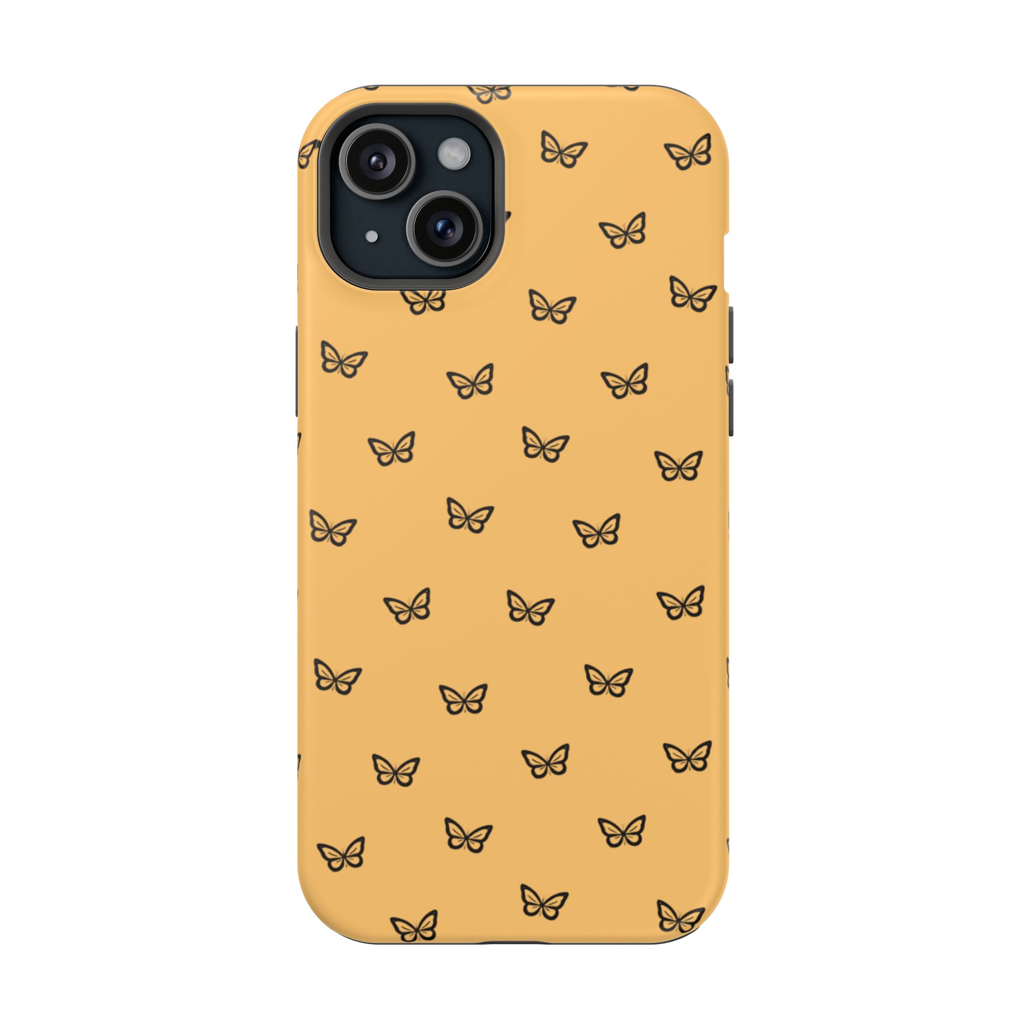 Golden Flutter – Sunset Butterfly iPhone Case - Image 23