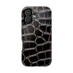 Black Croc Exotic iPhone Case
