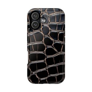 Black Croc Exotic iPhone Case