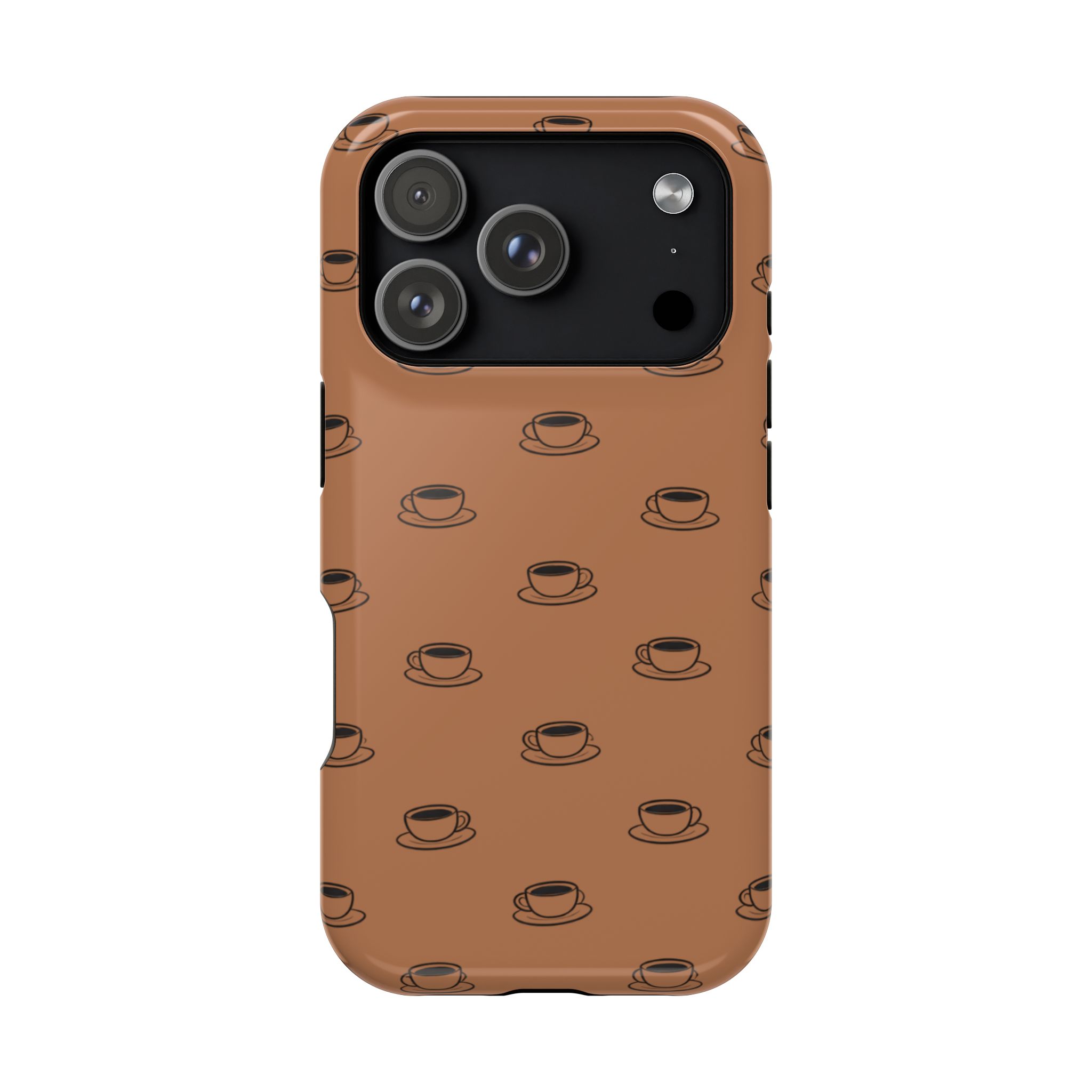 Espresso Cups – Minimal Coffee Pattern iPhone Case - Image 37