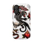 Black Panther Flash – Traditional Tattoo Art iPhone Case