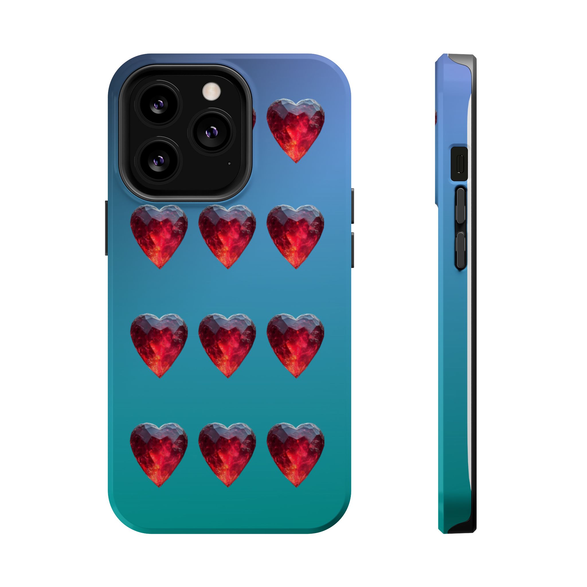 Scarlet Love – Ruby Heart Gems Love iPhone Case - Image 14
