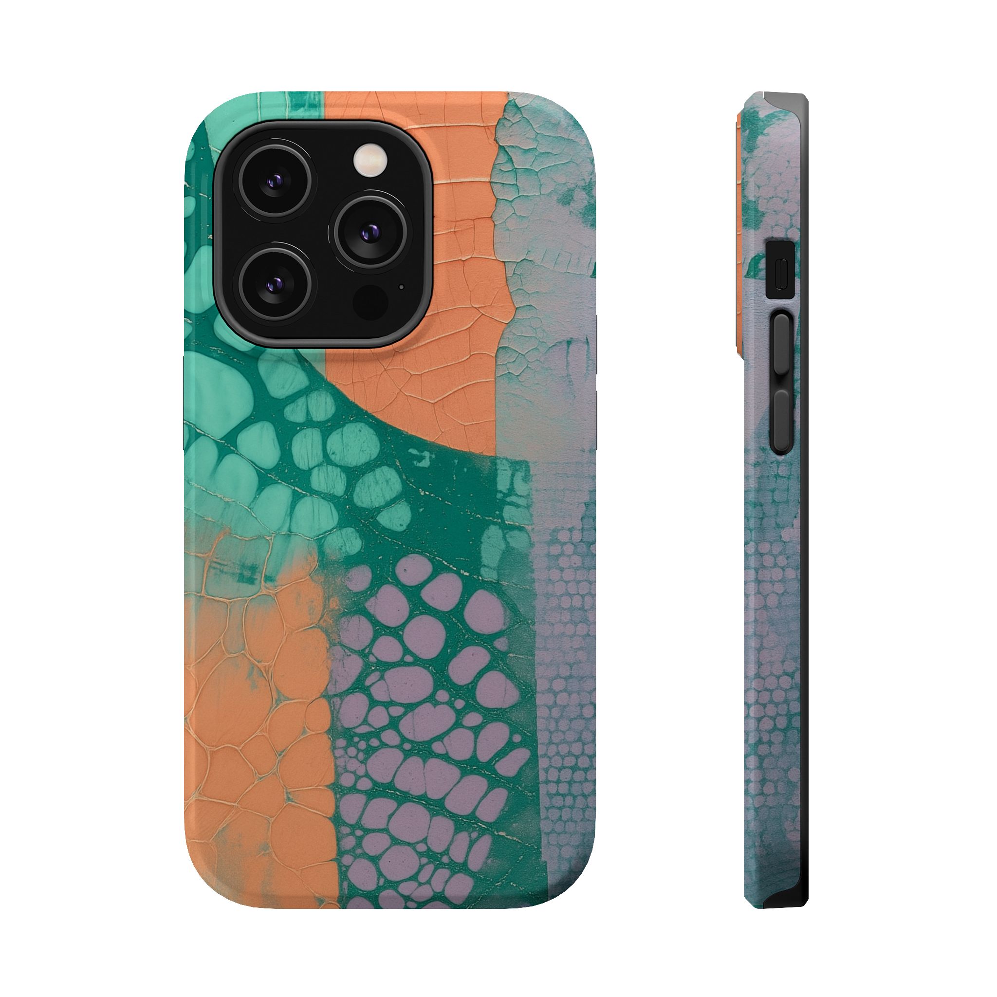 Serpentina Chic – Teal Coral Snake Skin iPhone Case - Image 10