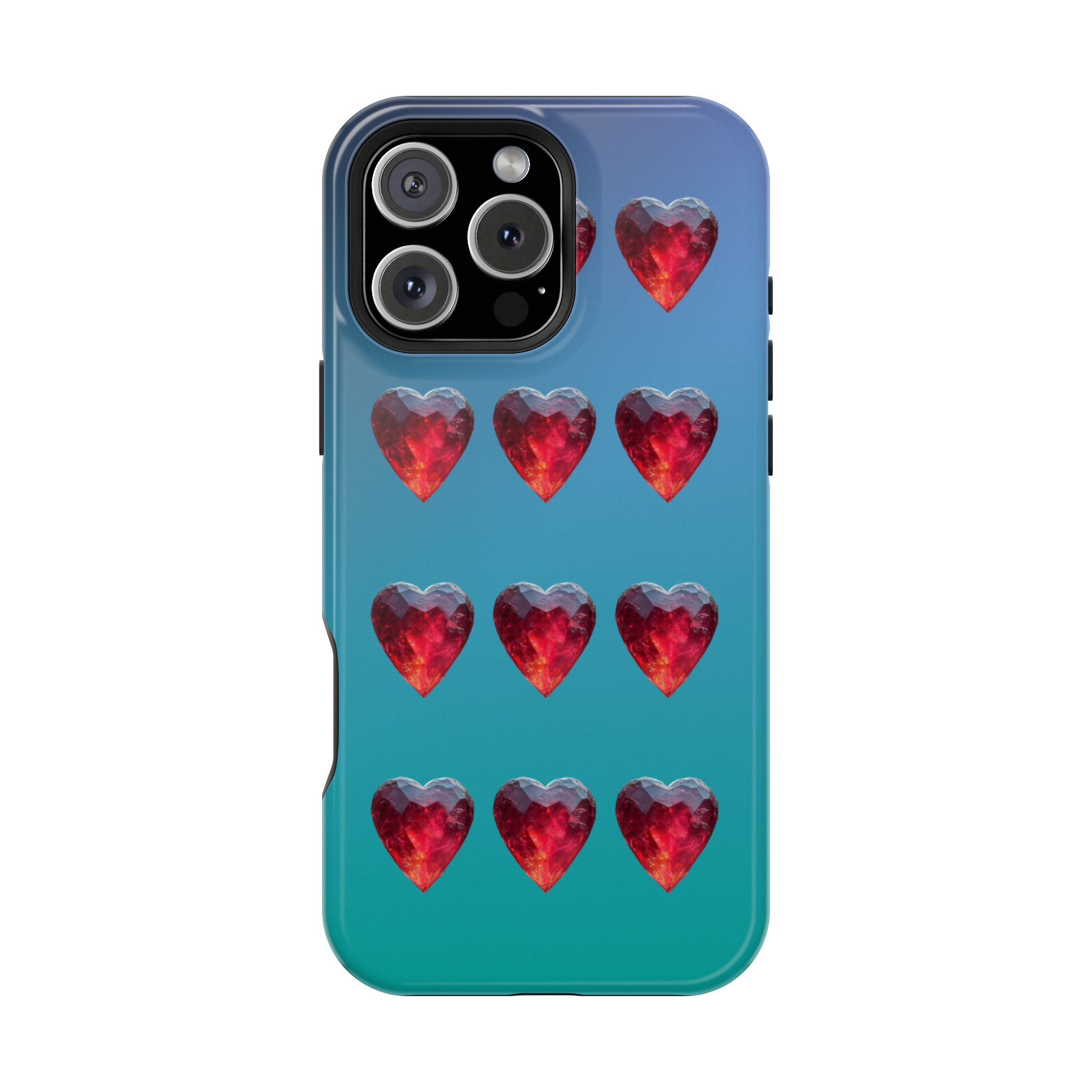 Scarlet Love – Ruby Heart Gems Love iPhone Case - Image 32