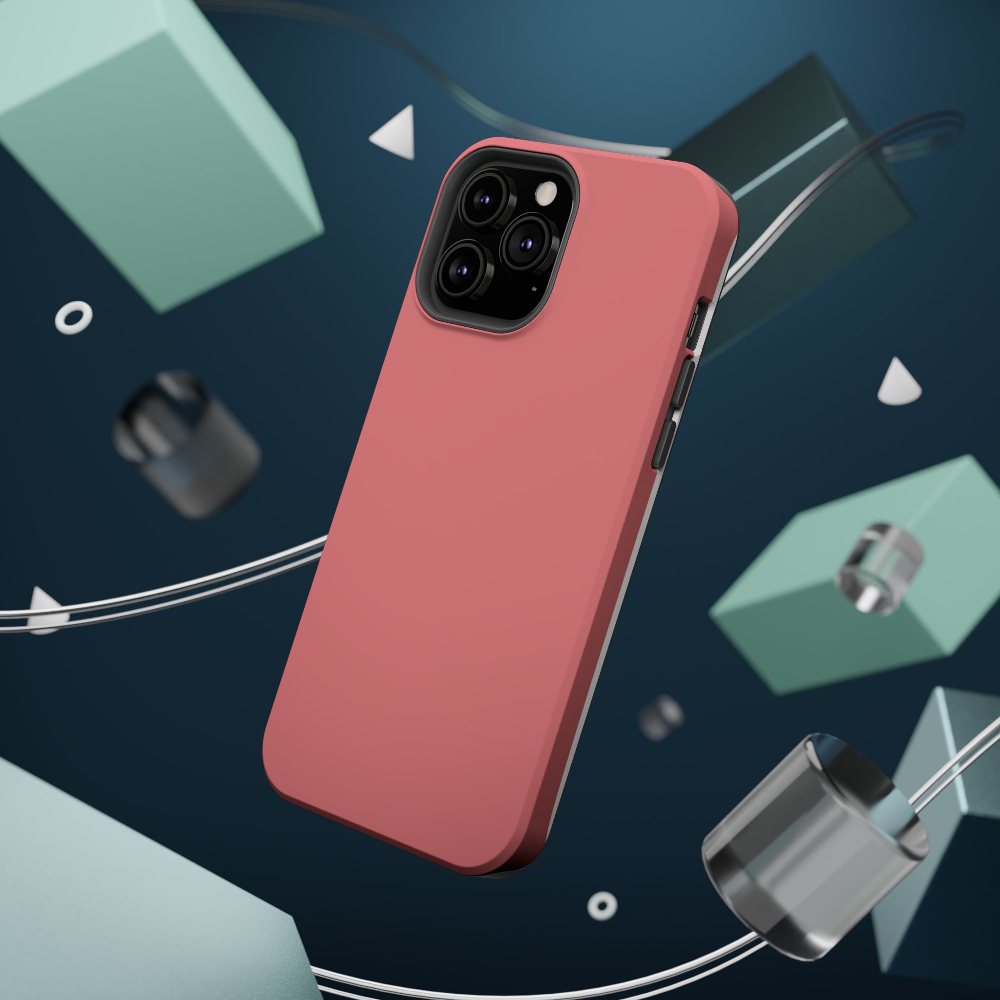 Rosewood Red – Soft Rose Red iPhone Case - Image 64