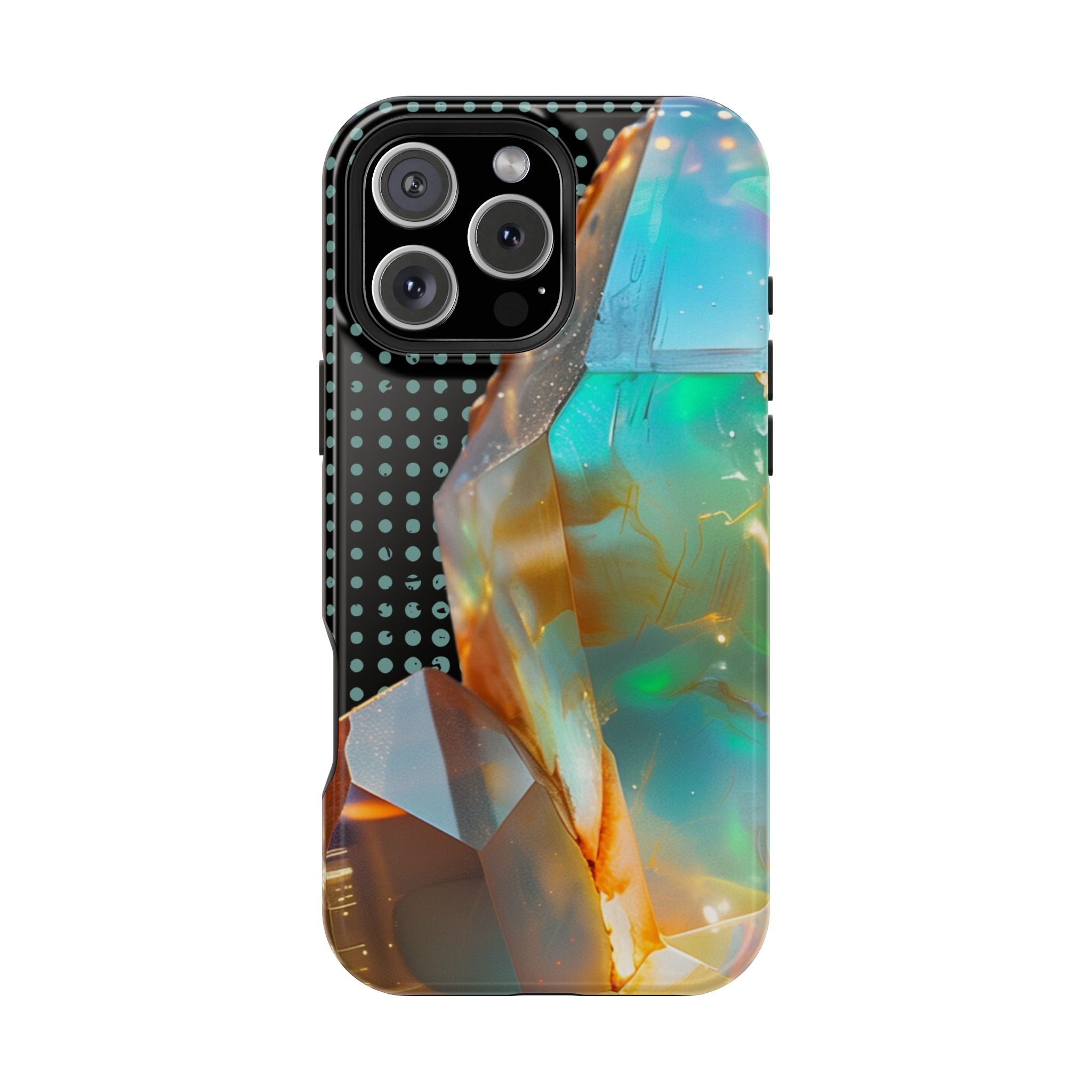 Prism Aura – Opal Iridescent Crystal Glow iPhone Case - Image 32
