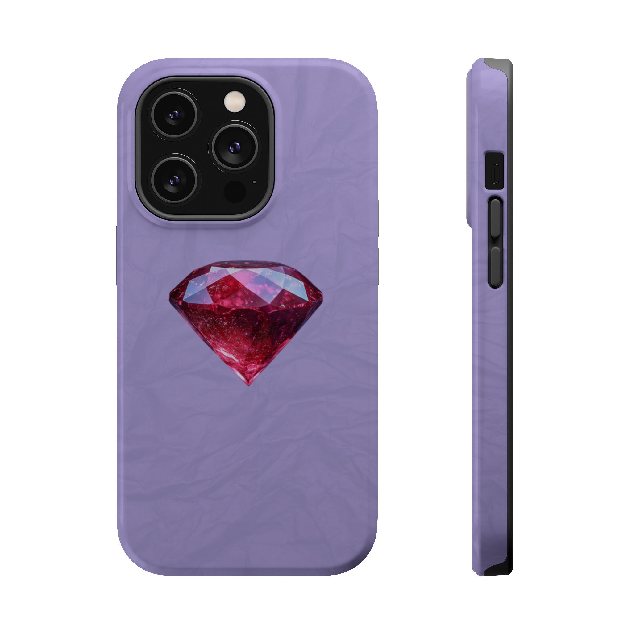 Scarlet Ice – Ruby Diamond iPhone Case - Image 4