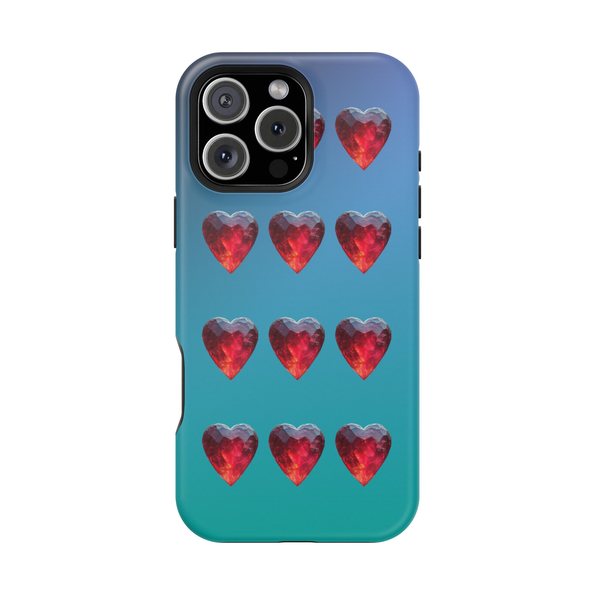 Scarlet Love – Ruby Heart Gems Love iPhone Case - Image 33