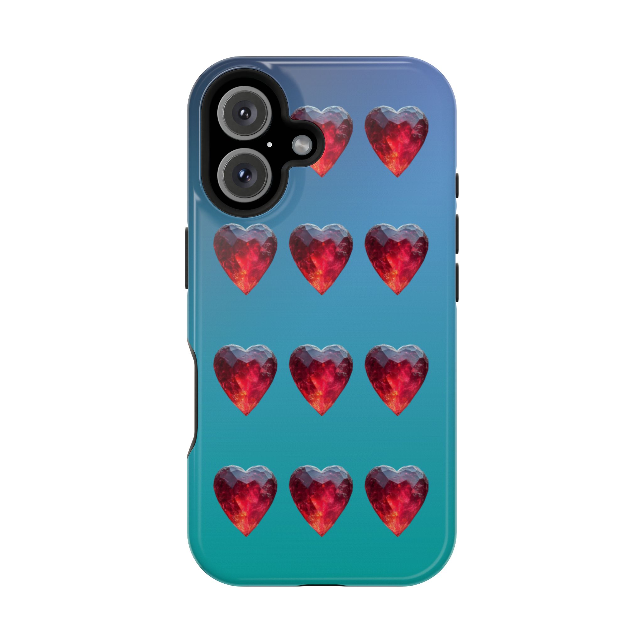 Scarlet Love – Ruby Heart Gems Love iPhone Case - Image 26