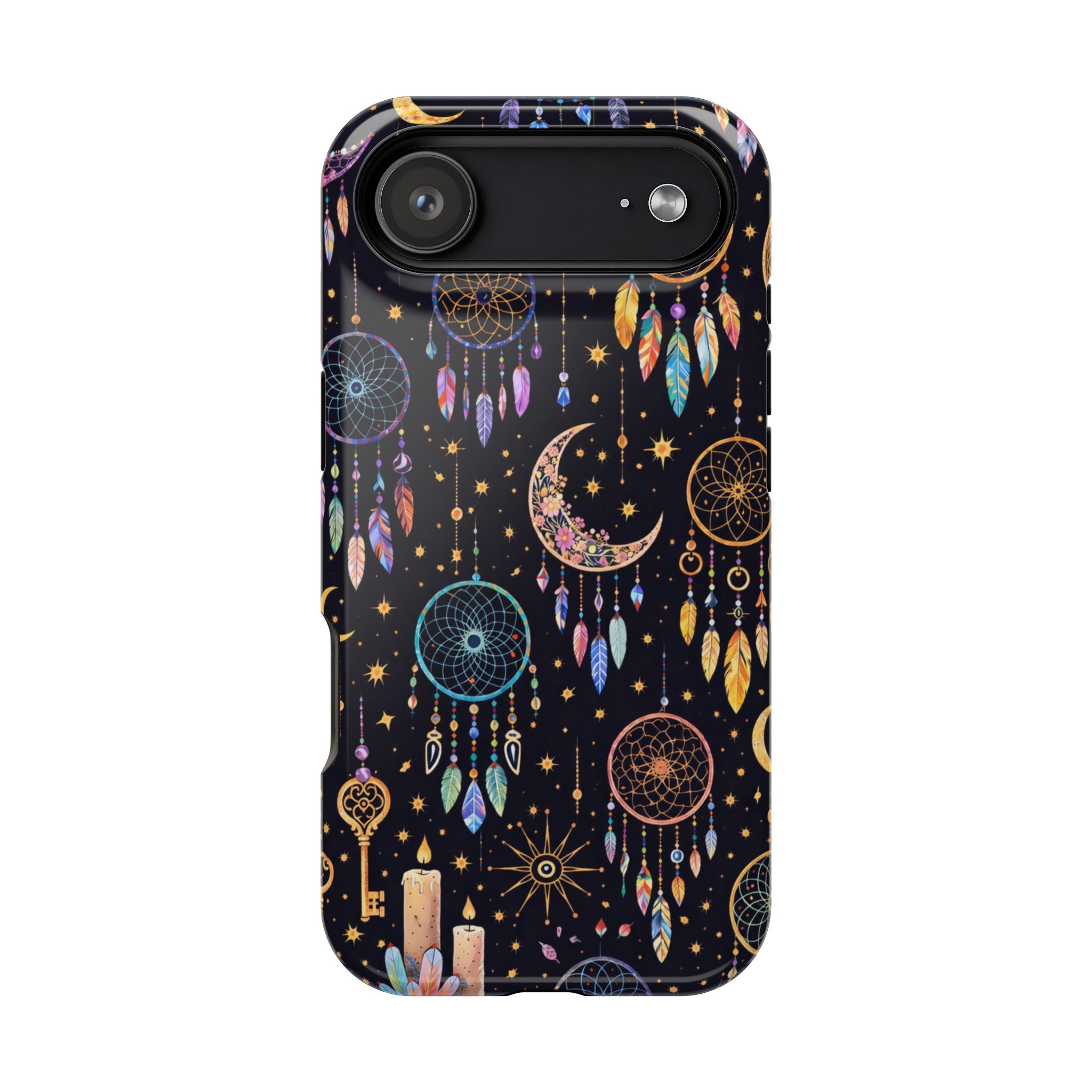 Celestial Dreams – Lunar Dream Catcher Magic iPhone Case - Image 35