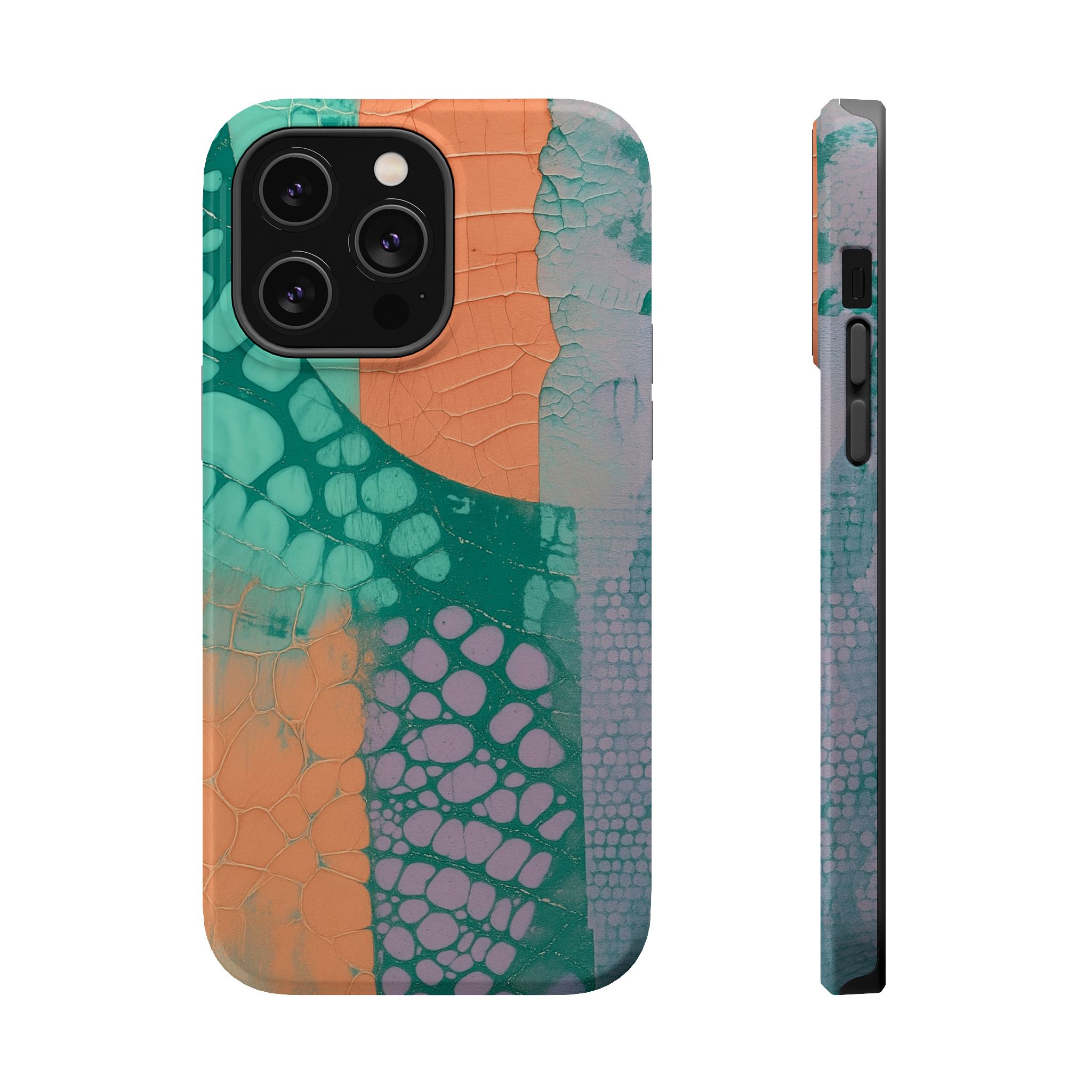Serpentina Chic – Teal Coral Snake Skin iPhone Case - Image 26