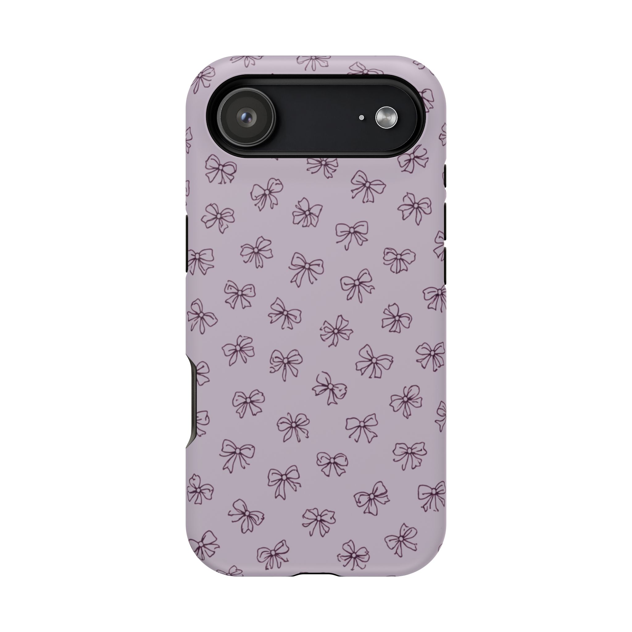 Lilac Bows – Soft Purple Ribbon Pattern iPhone Case - Image 36
