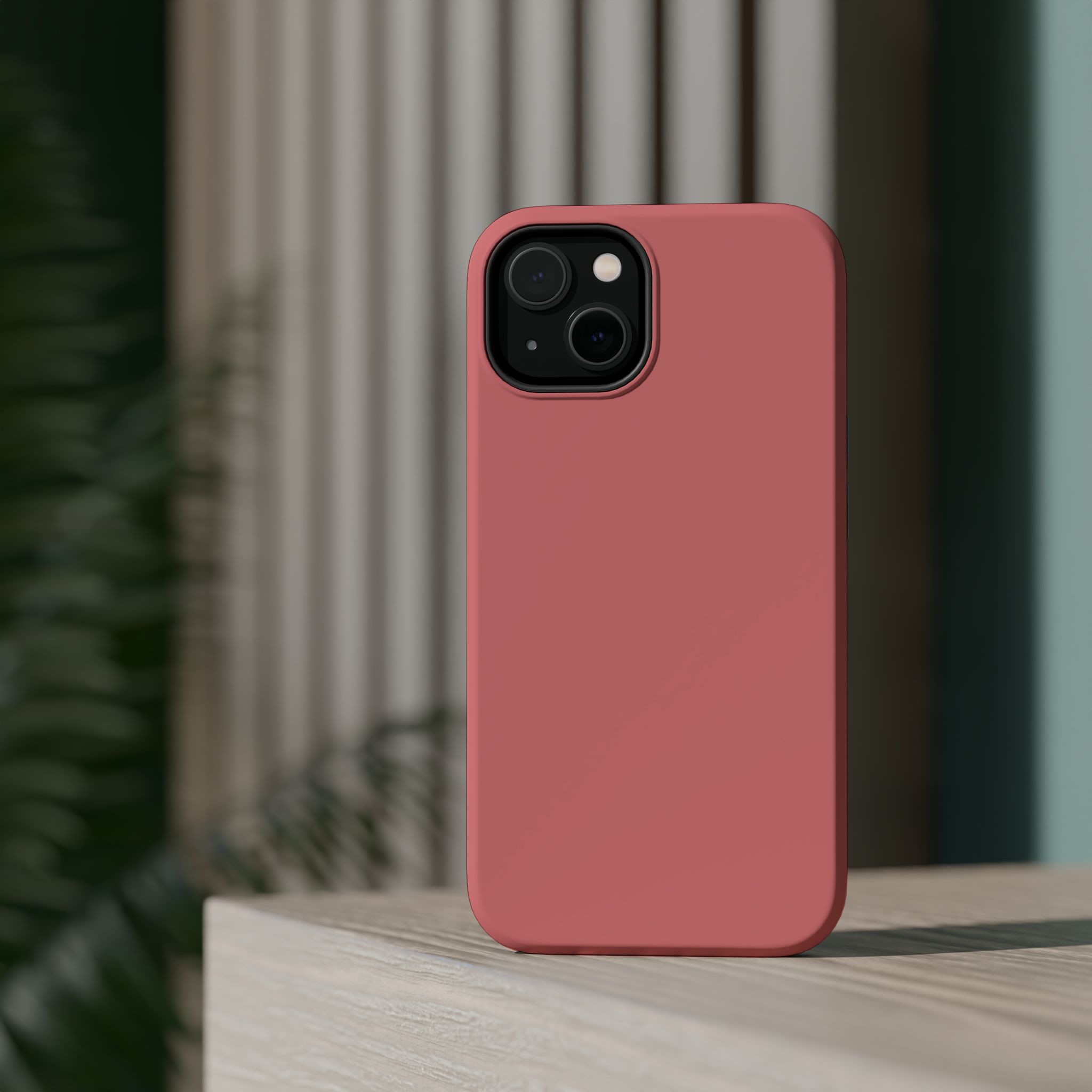 Rosewood Red – Soft Rose Red iPhone Case - Image 9