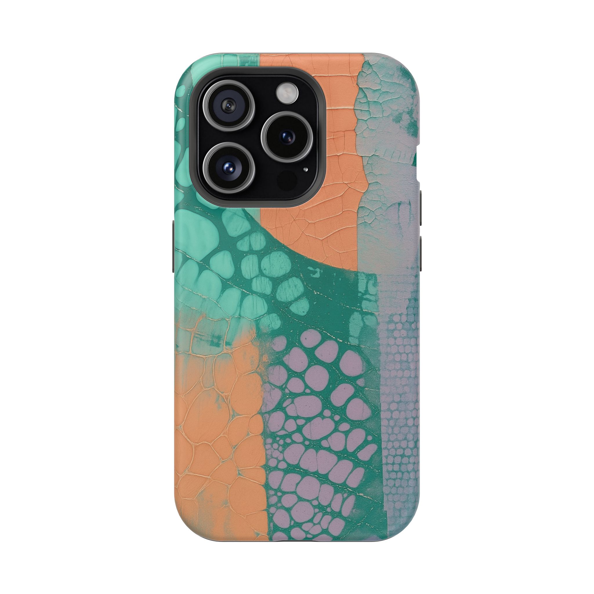 Serpentina Chic – Teal Coral Snake Skin iPhone Case - Image 78