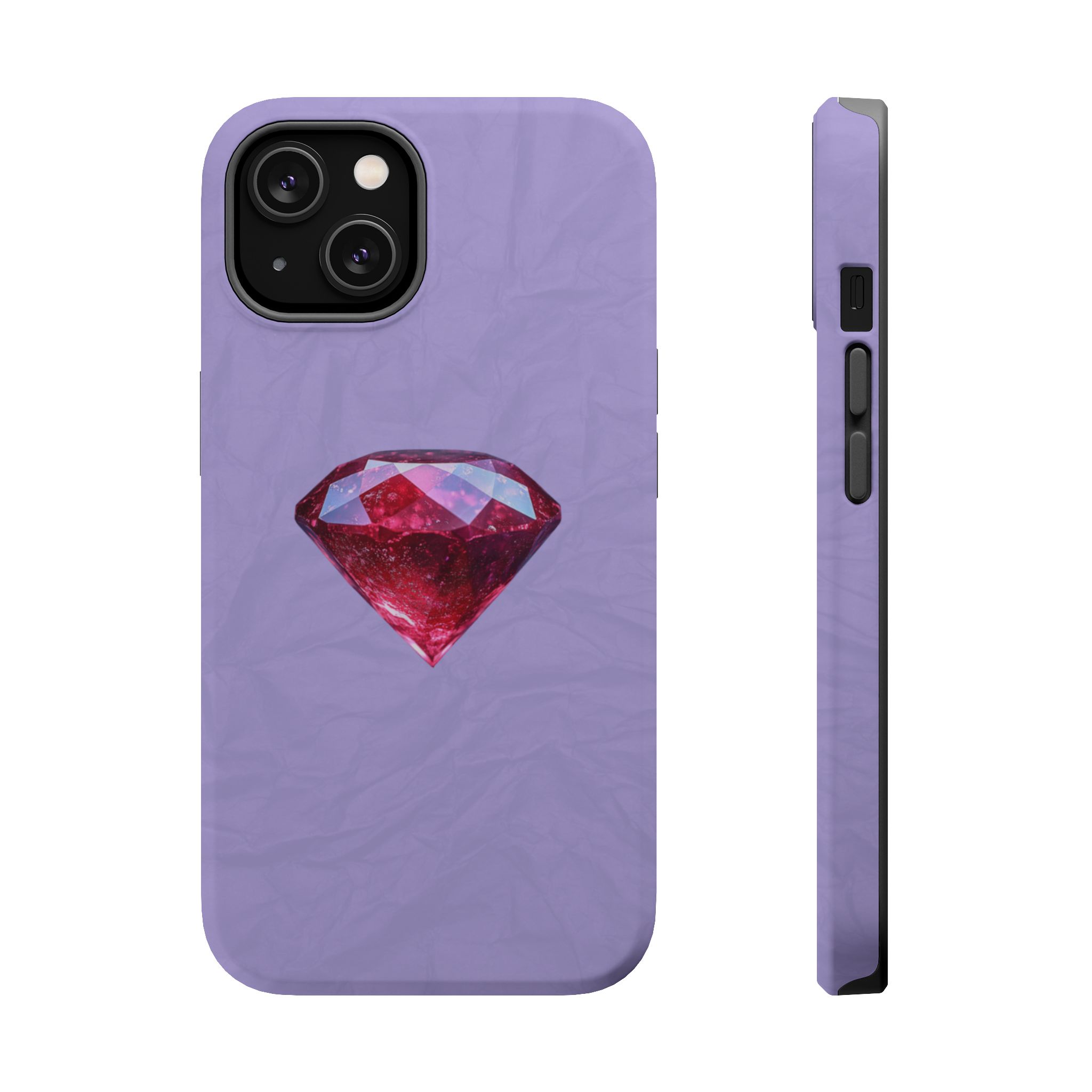 Scarlet Ice – Ruby Diamond iPhone Case - Image 3