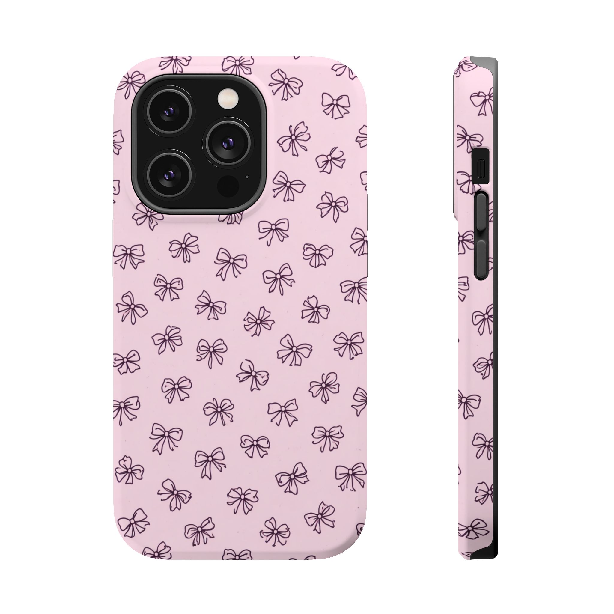 Blush Bows – Pink Bow iPhone Case - Image 5