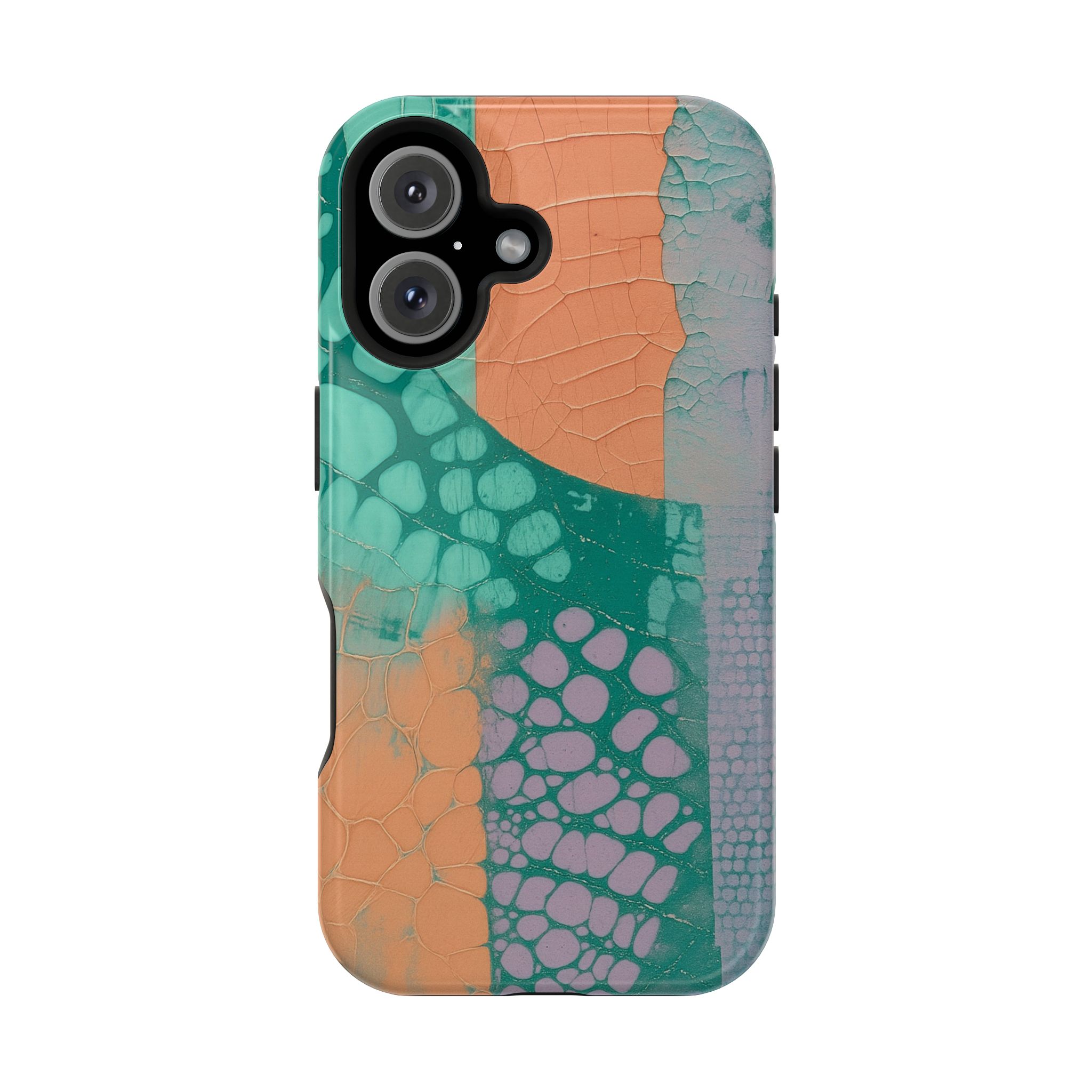 Serpentina Chic – Teal Coral Snake Skin iPhone Case - Image 98