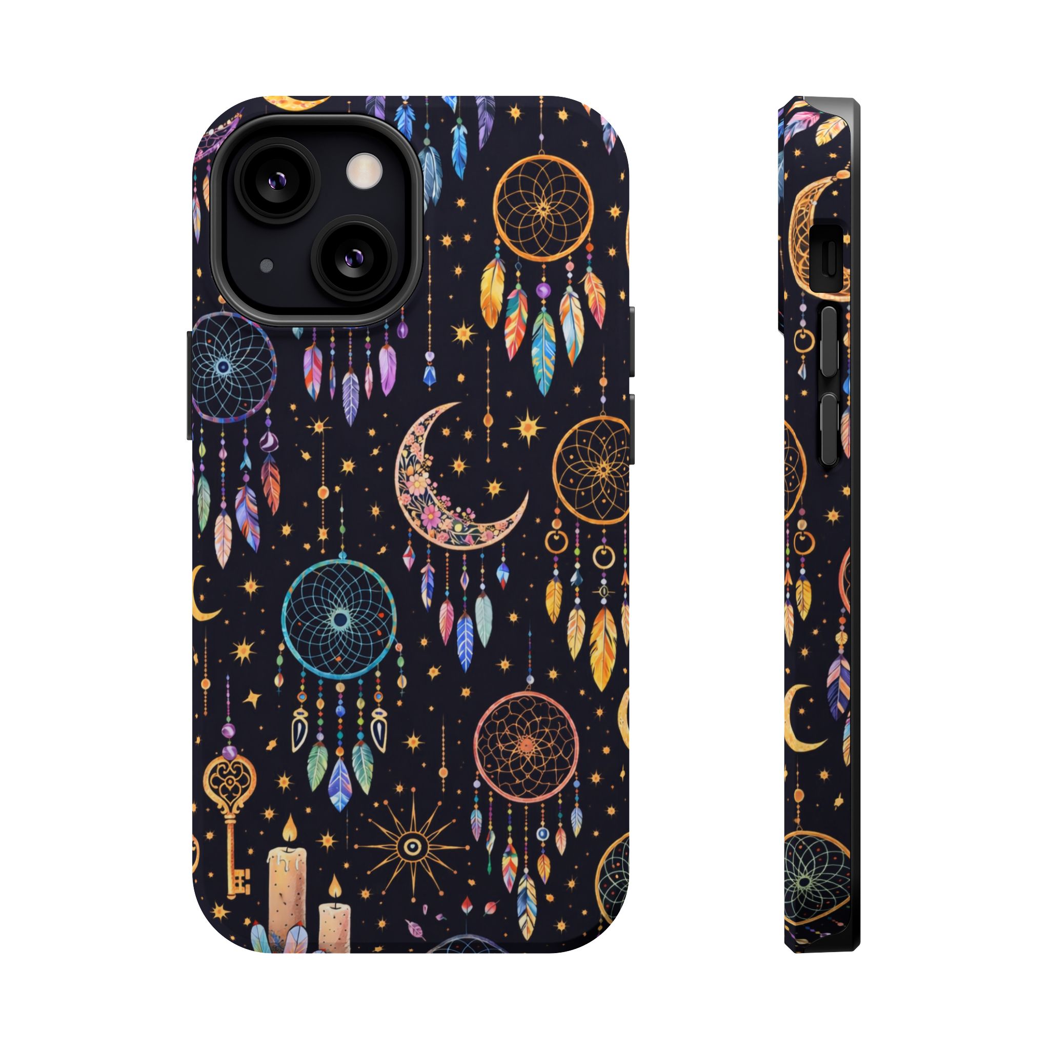 Celestial Dreams – Lunar Dream Catcher Magic iPhone Case - Image 13