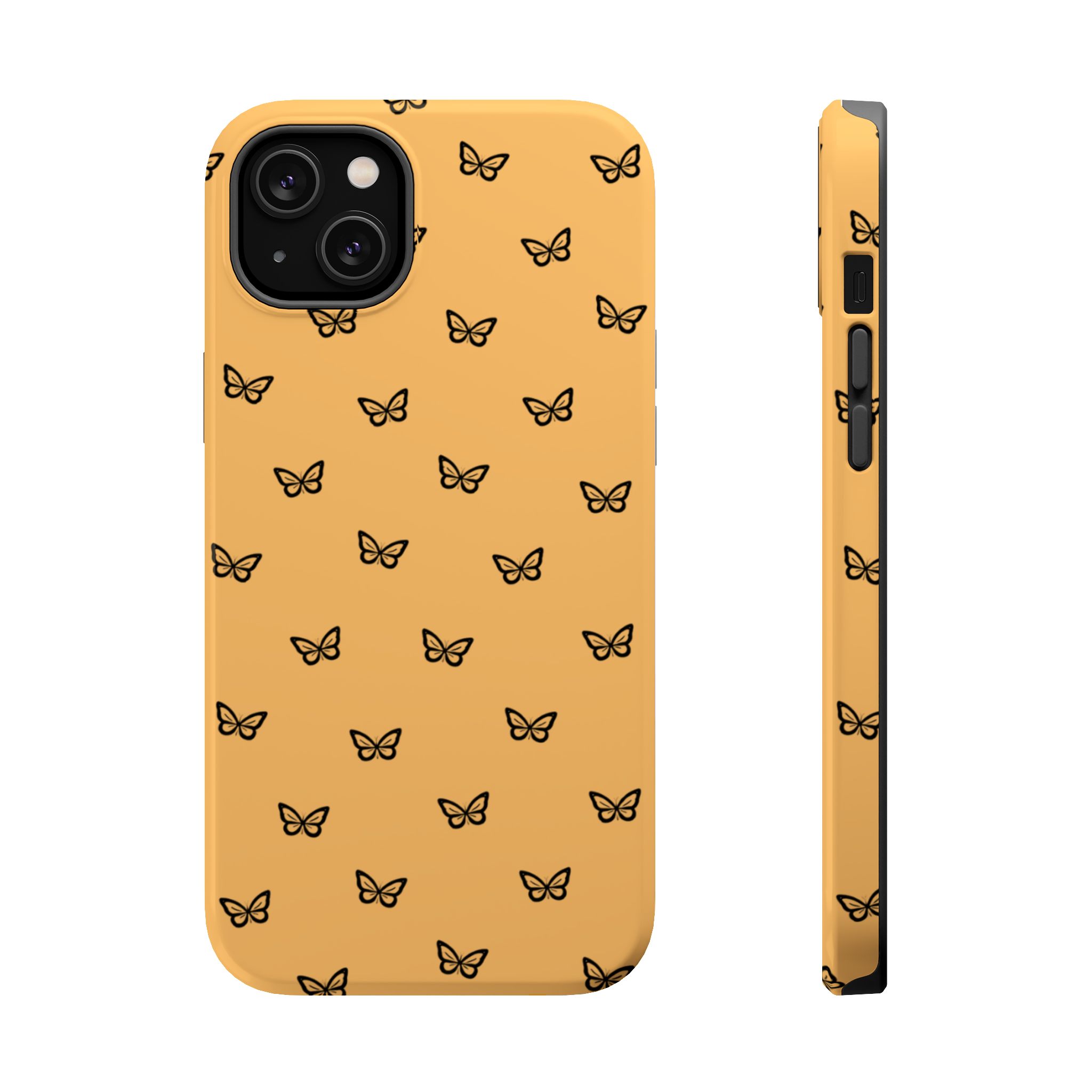 Golden Flutter – Sunset Butterfly iPhone Case - Image 6