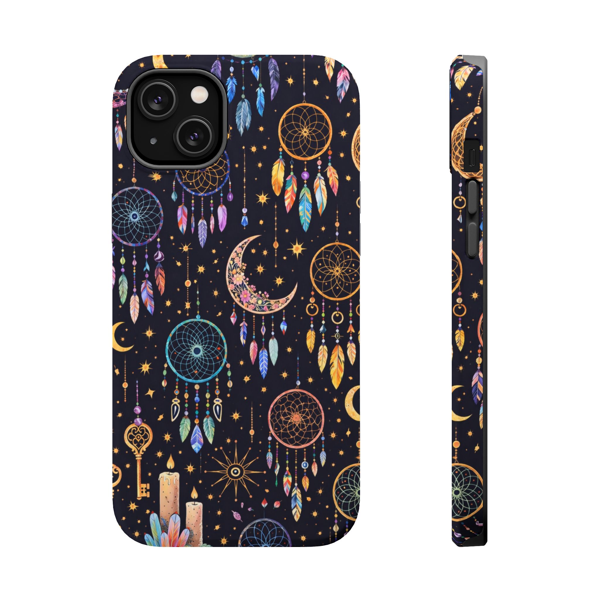 Celestial Dreams – Lunar Dream Catcher Magic iPhone Case - Image 7