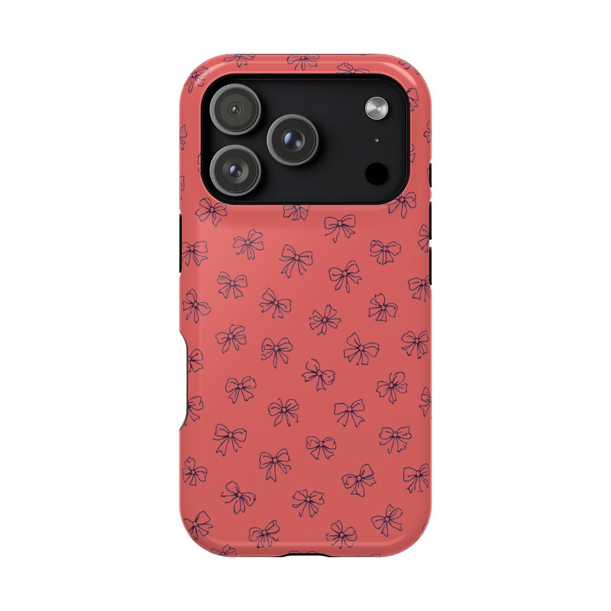 Coral Bows – Coral Bow iPhone Case - Image 37