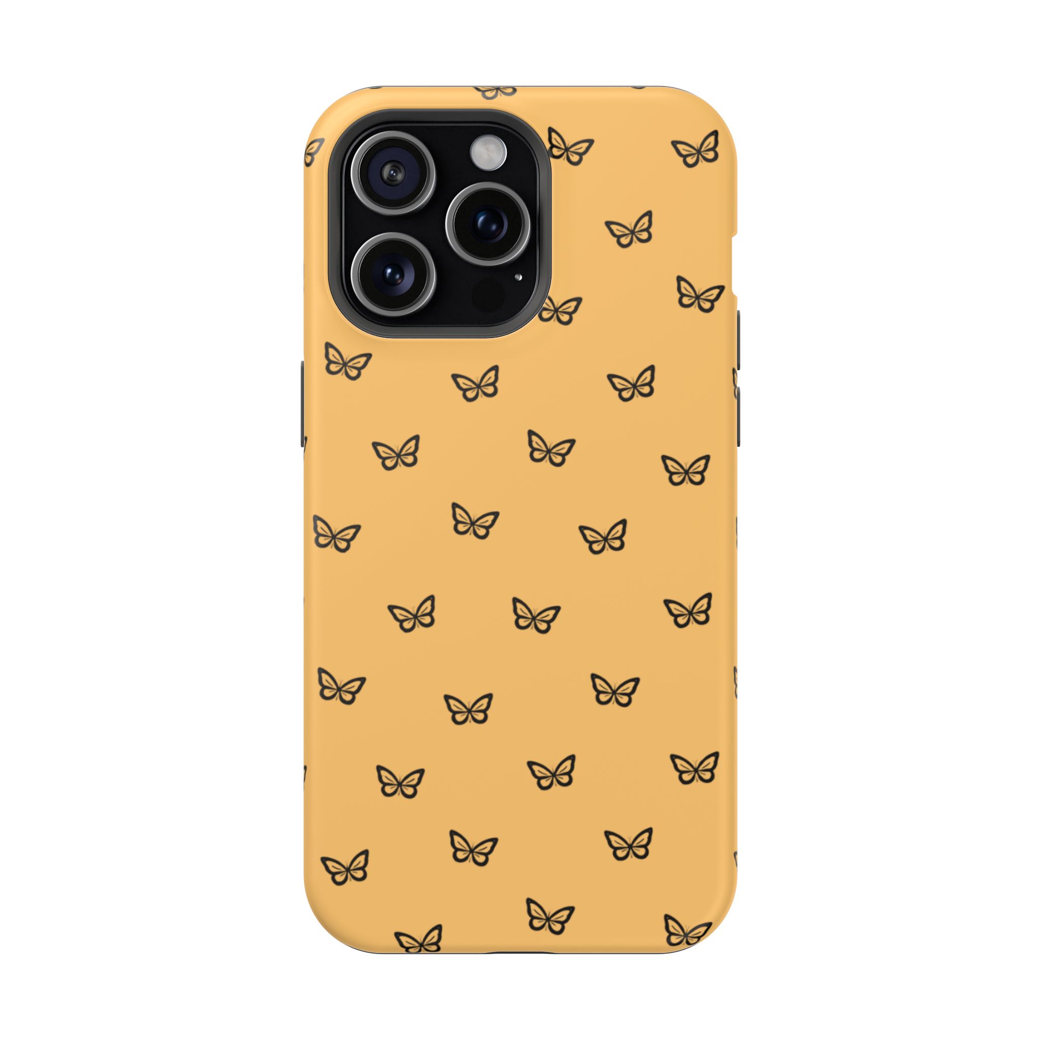 Golden Flutter – Sunset Butterfly iPhone Case - Image 25