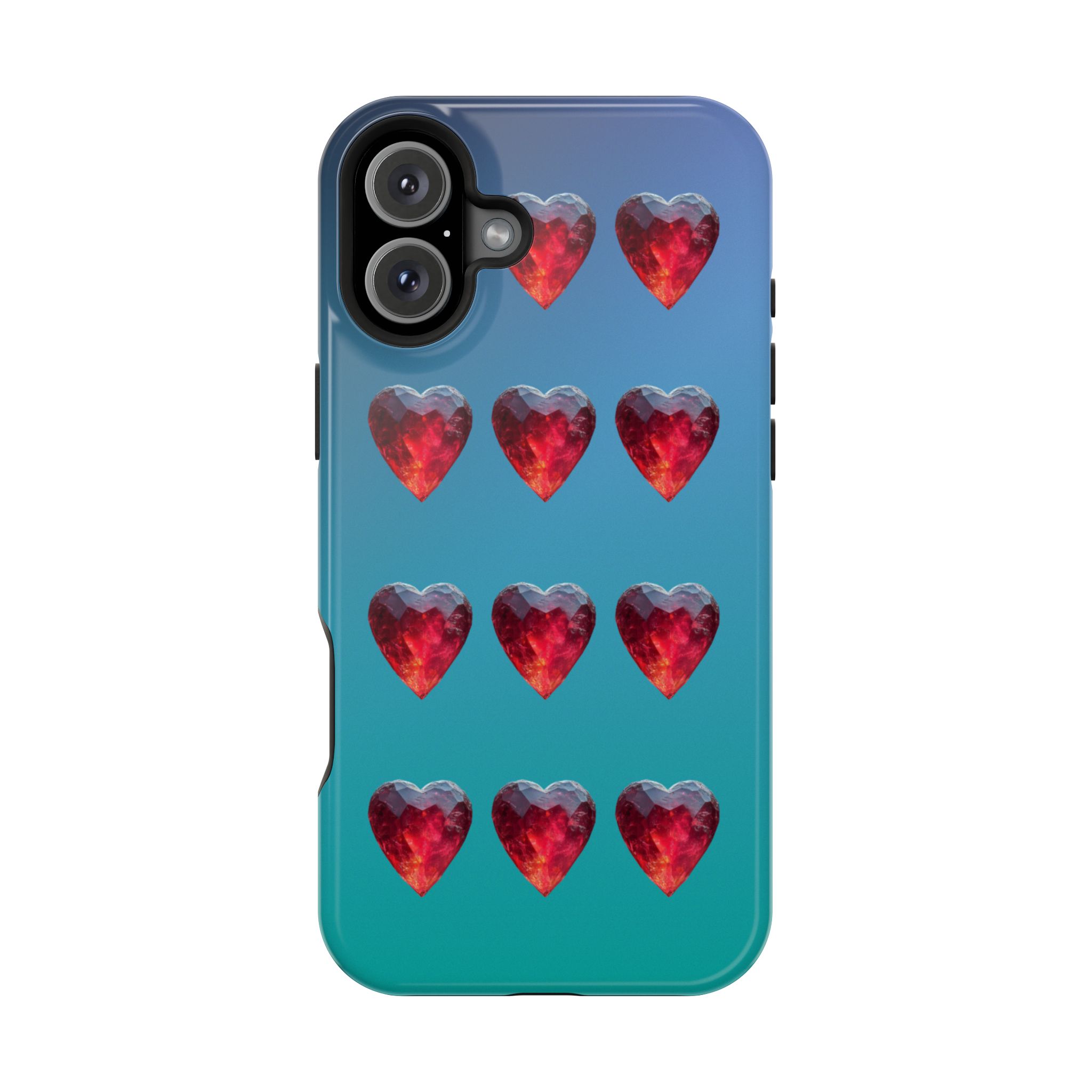 Scarlet Love – Ruby Heart Gems Love iPhone Case - Image 28