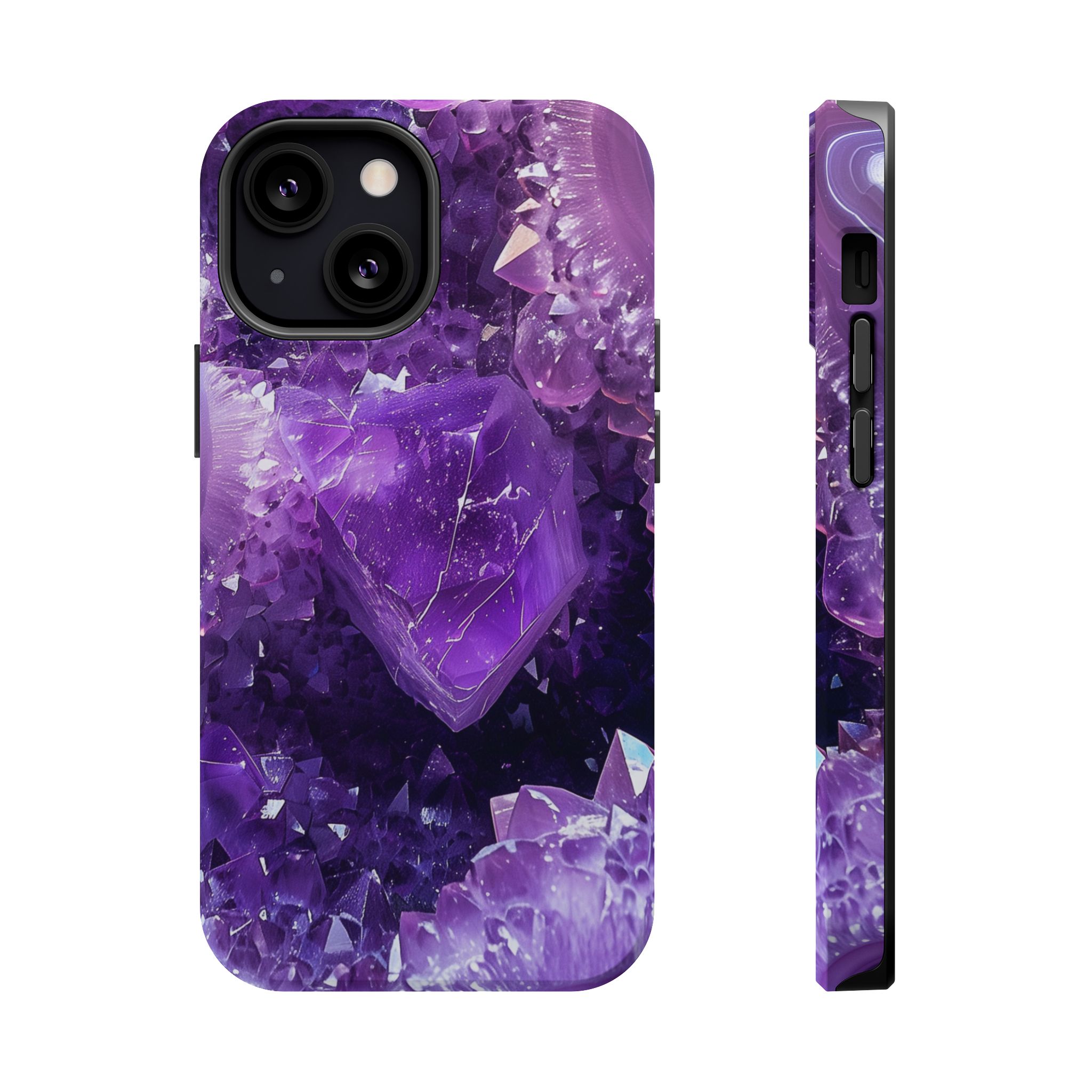 Violet Vice – Amethyst Geode Crystal iPhone Case - Image 13