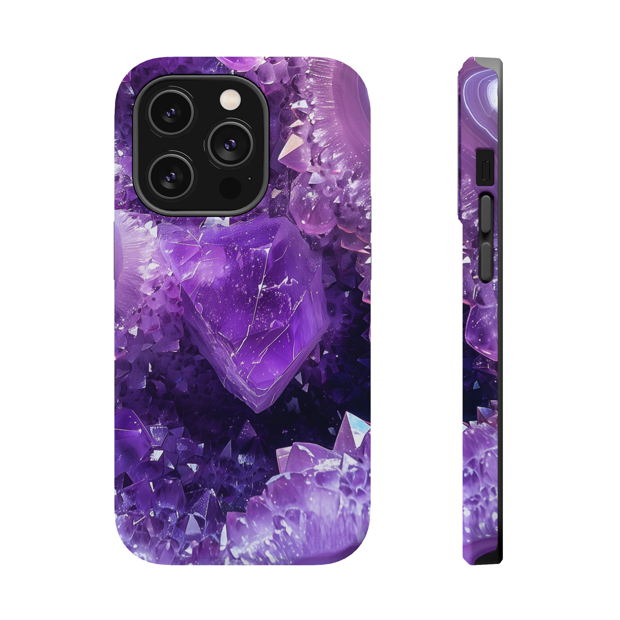 Violet Vice – Amethyst Geode Crystal iPhone Case - Image 5
