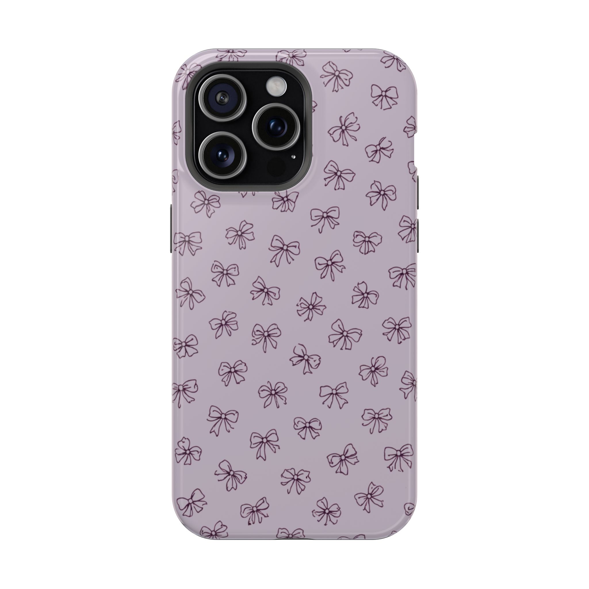 Lilac Bows – Soft Purple Ribbon Pattern iPhone Case - Image 24