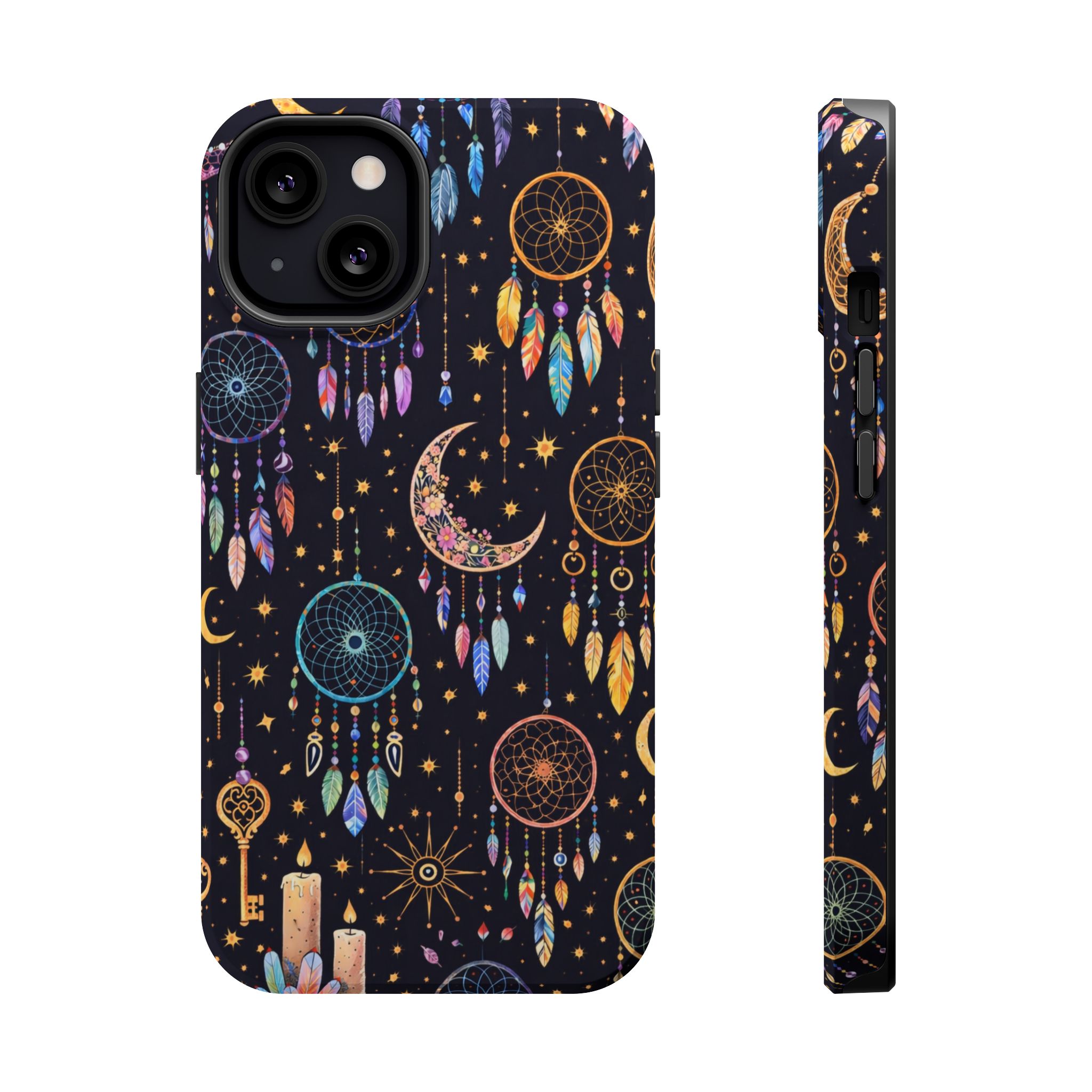 Celestial Dreams – Lunar Dream Catcher Magic iPhone Case - Image 11