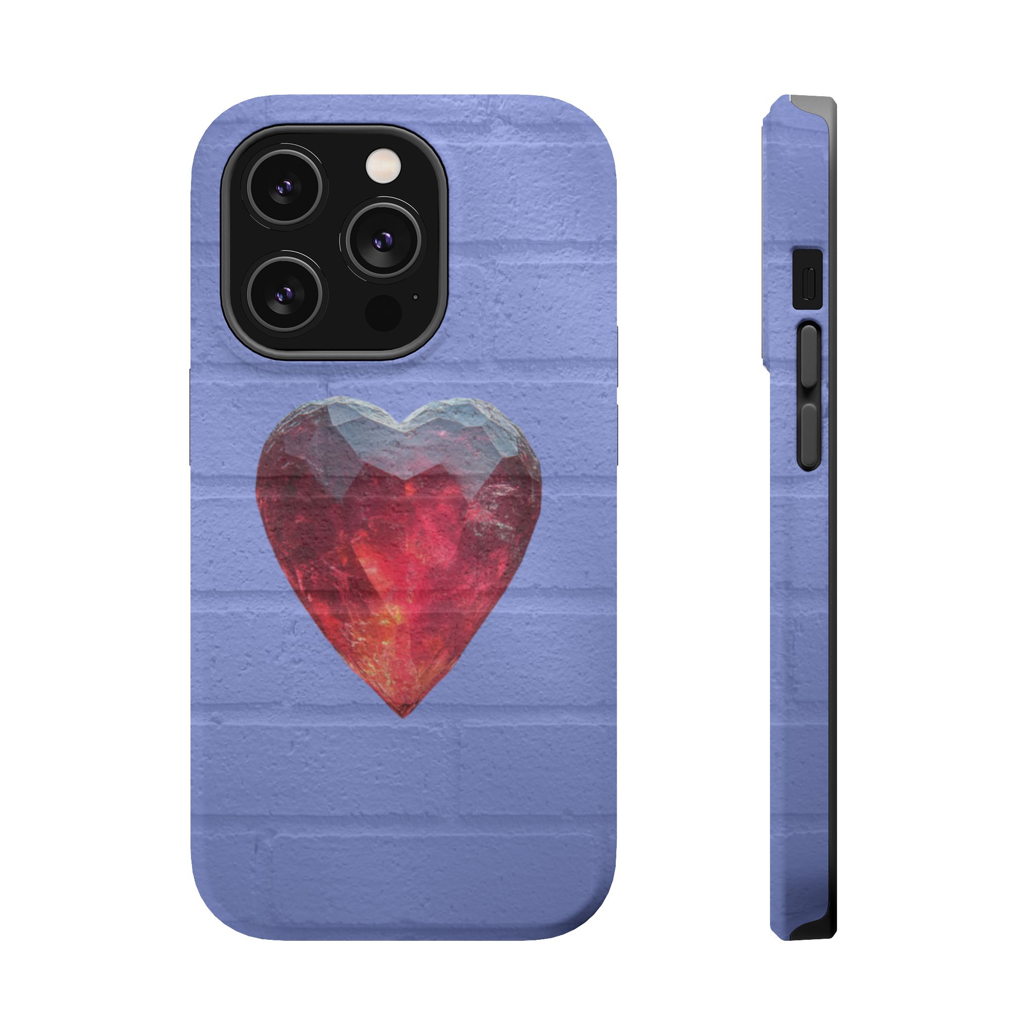 Heartbreaker – Ruby Crystal Heart Glow iPhone Case - Image 5