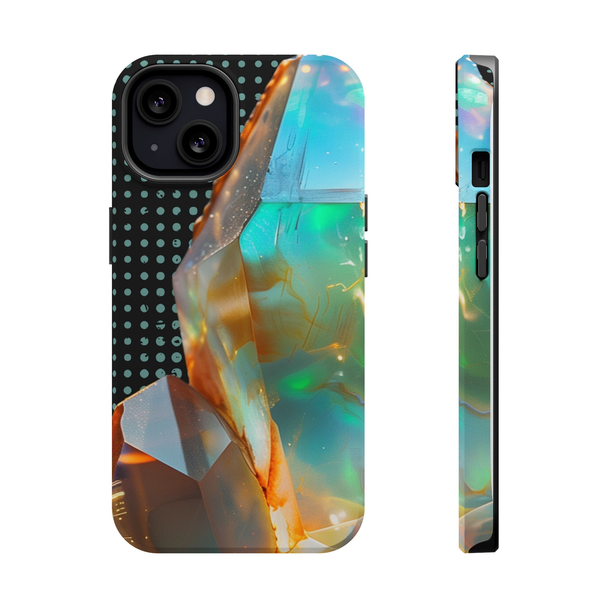 Prism Aura – Opal Iridescent Crystal Glow iPhone Case - Image 11