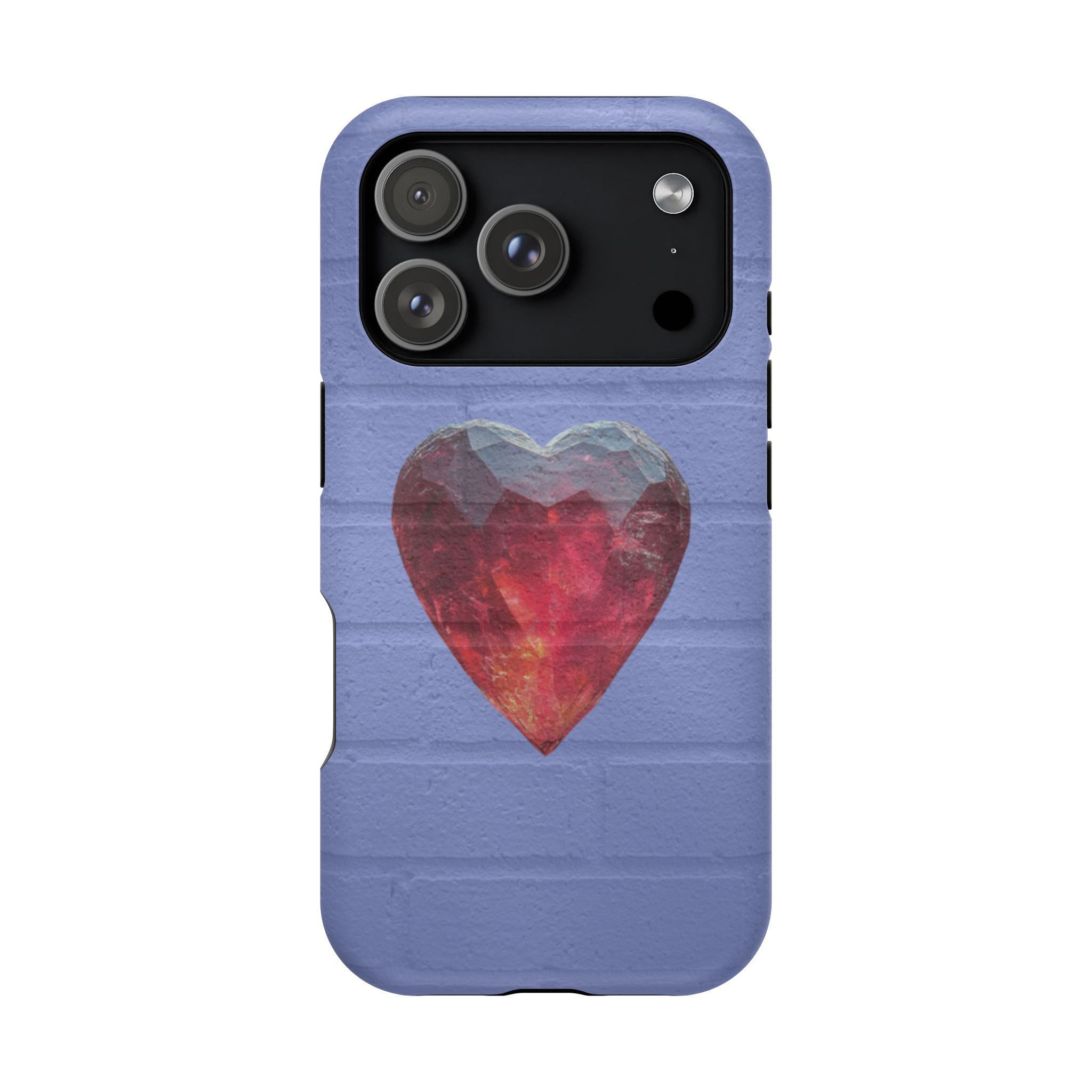 Heartbreaker – Ruby Crystal Heart Glow iPhone Case - Image 38