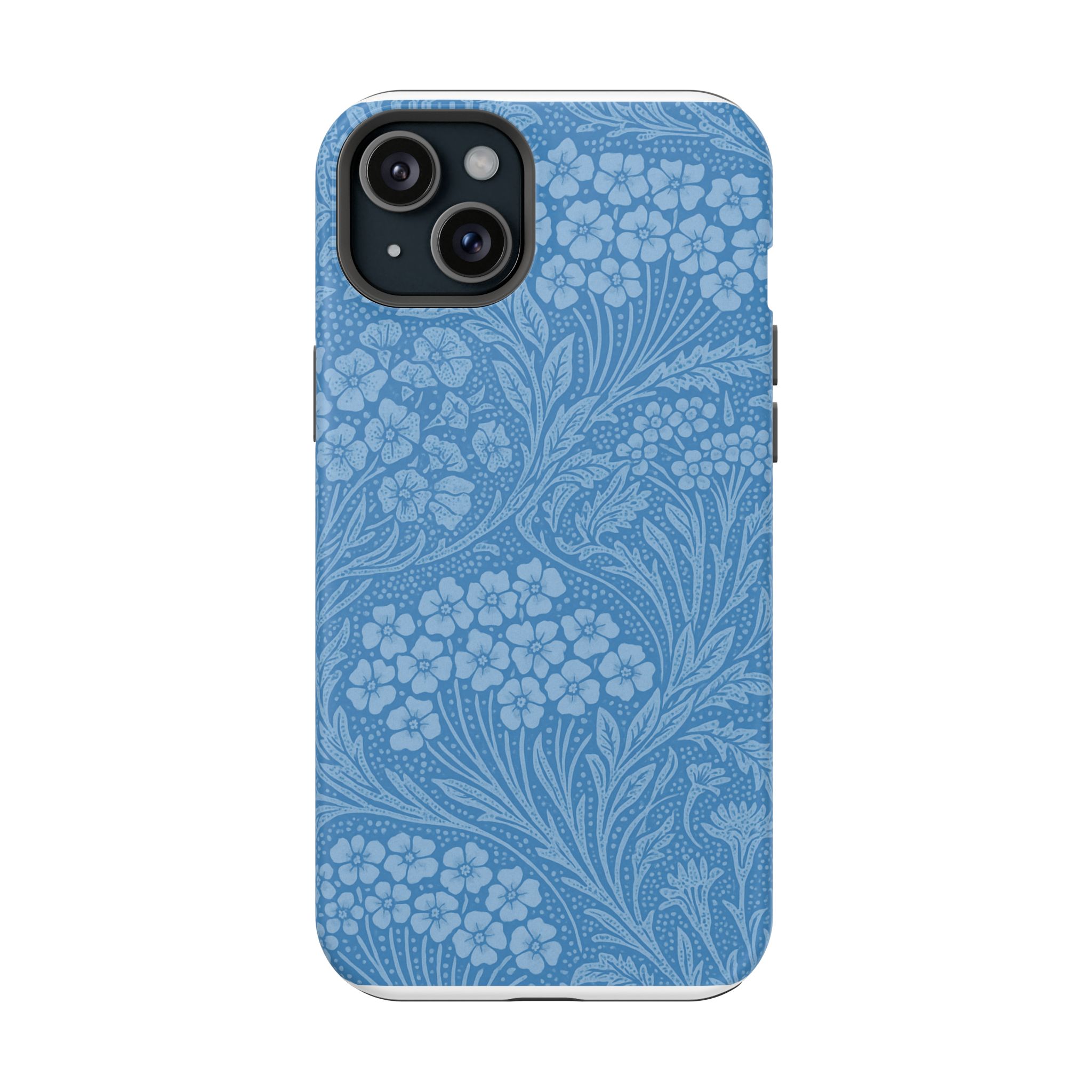 Blue Meadow – Soft Sky Floral Pattern iPhone Case - Image 24