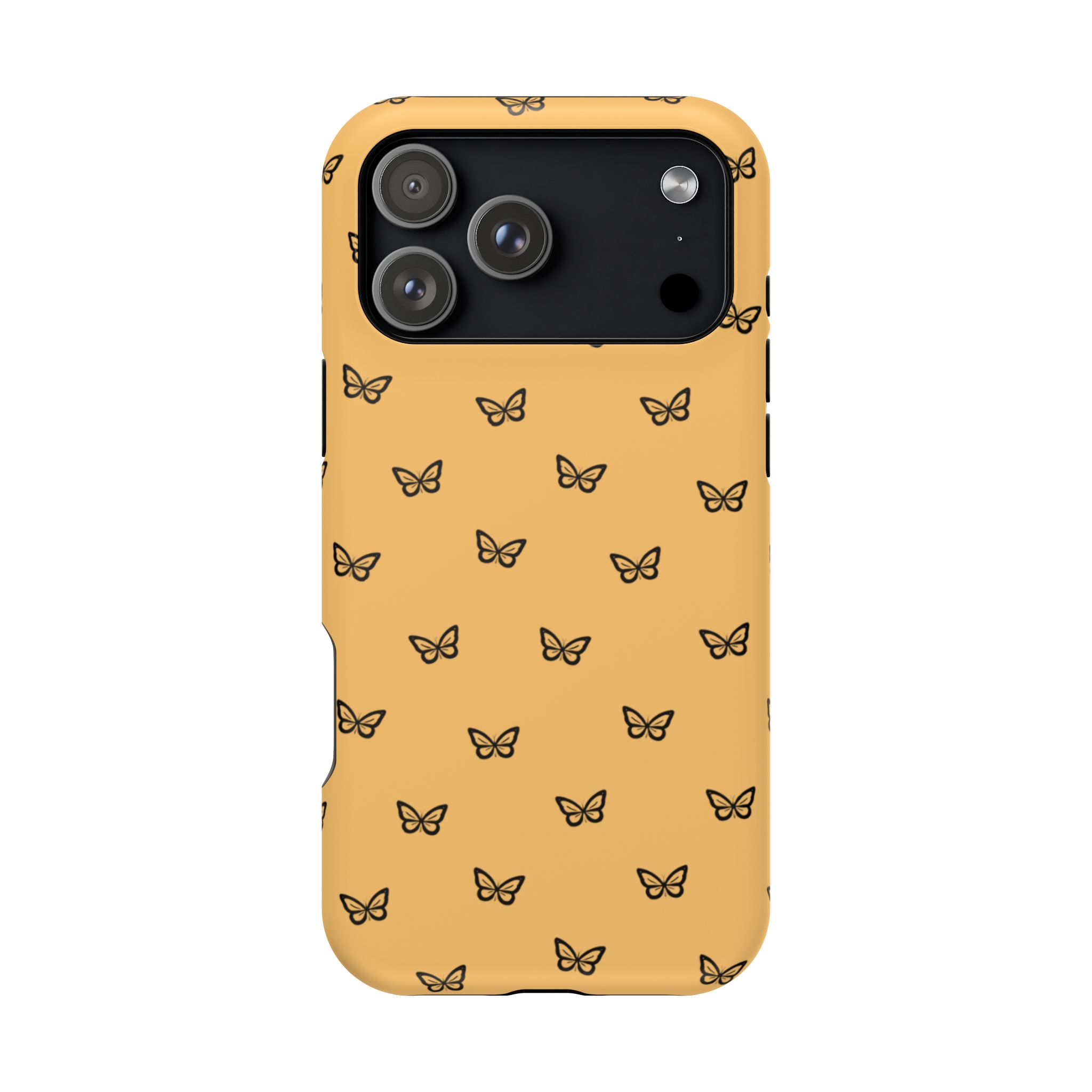 Golden Flutter – Sunset Butterfly iPhone Case - Image 40