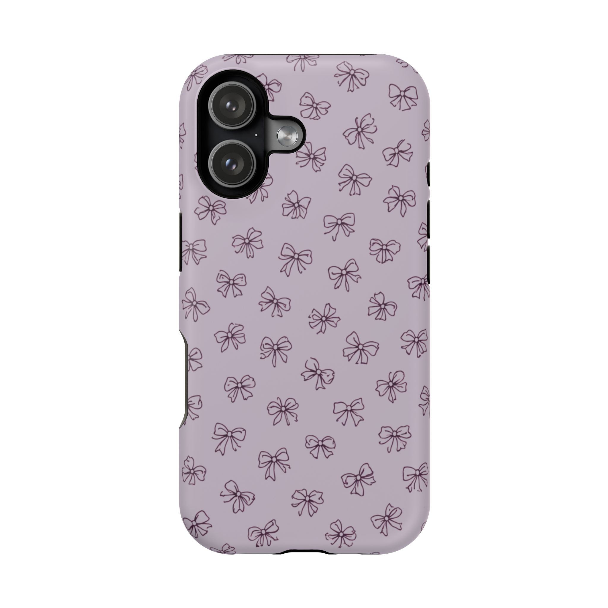 Lilac Bows – Soft Purple Ribbon Pattern iPhone Case - Image 34